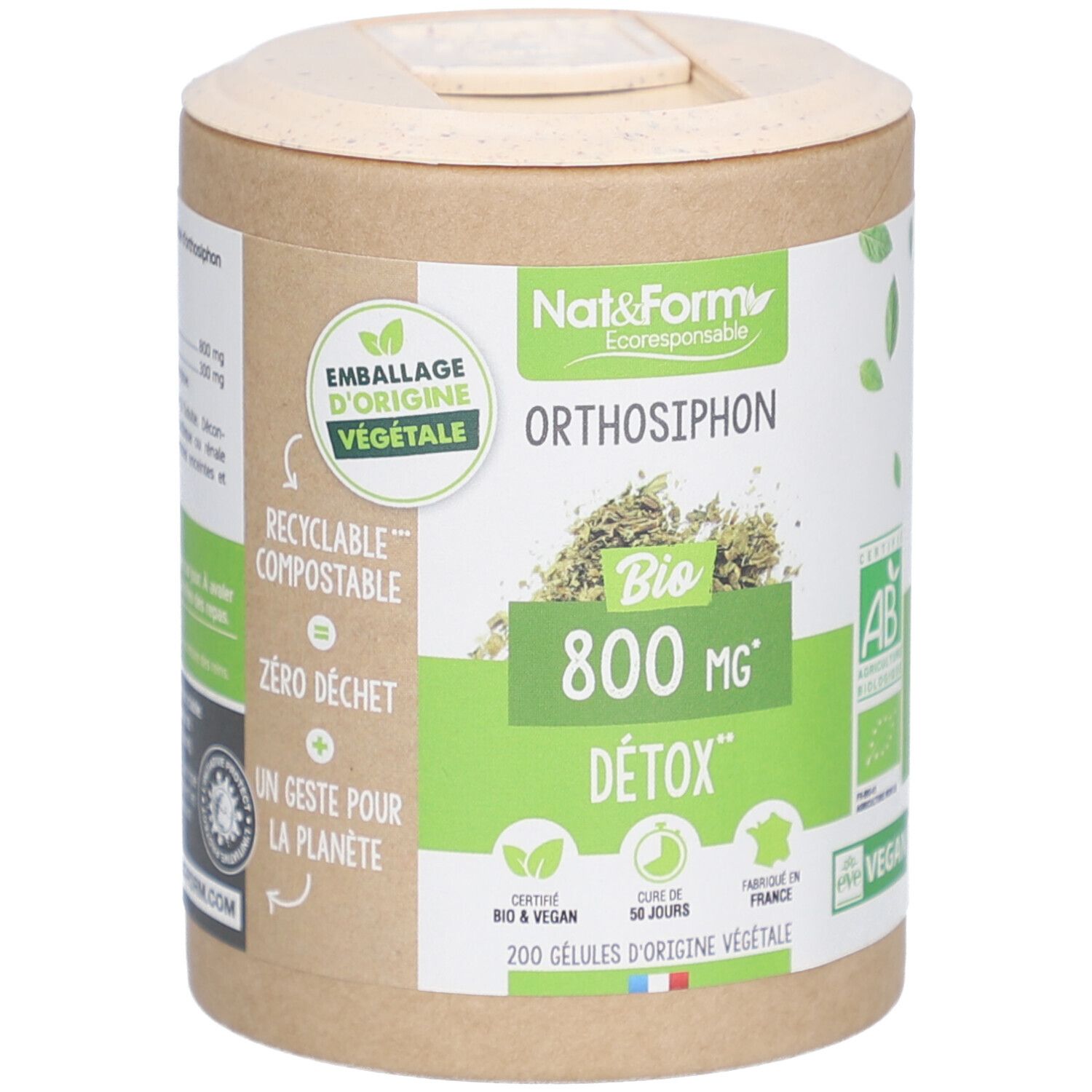 Nat&Form Eco Orthosiph Bio 200 Gélules - Image 3