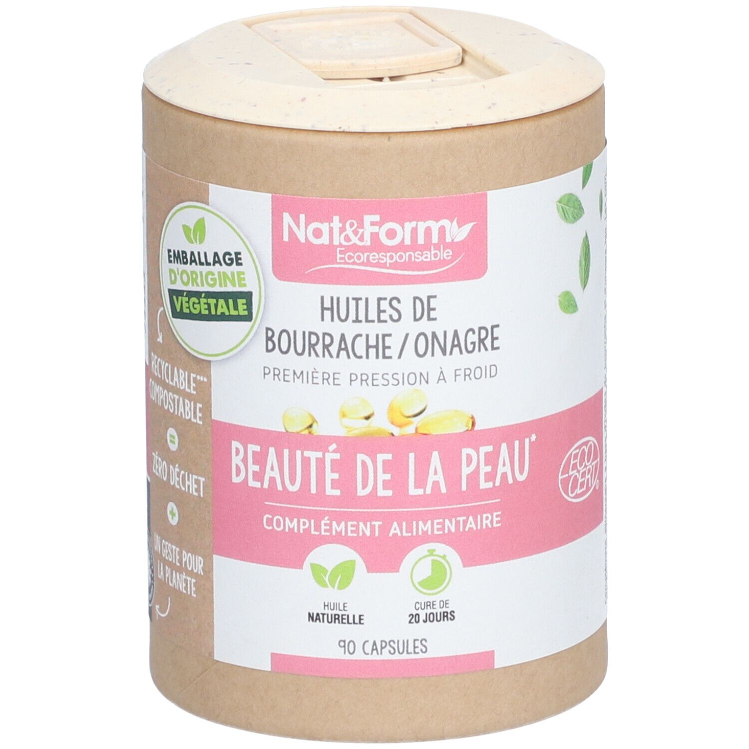 Nat&Form Huiles de bourrache/onagre en capsules 90 pc(s) Capsule(S)