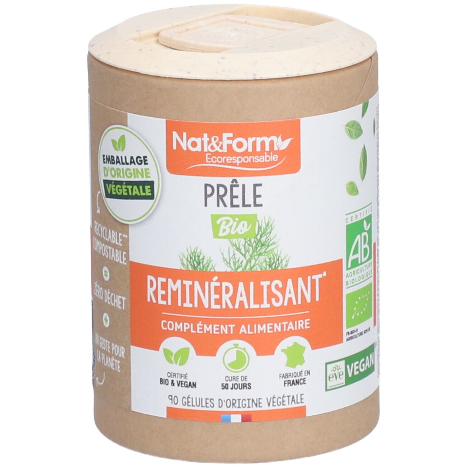Nat&Form Prêle Bio en gélules capsule(s) 90 pc(s) - Image 1