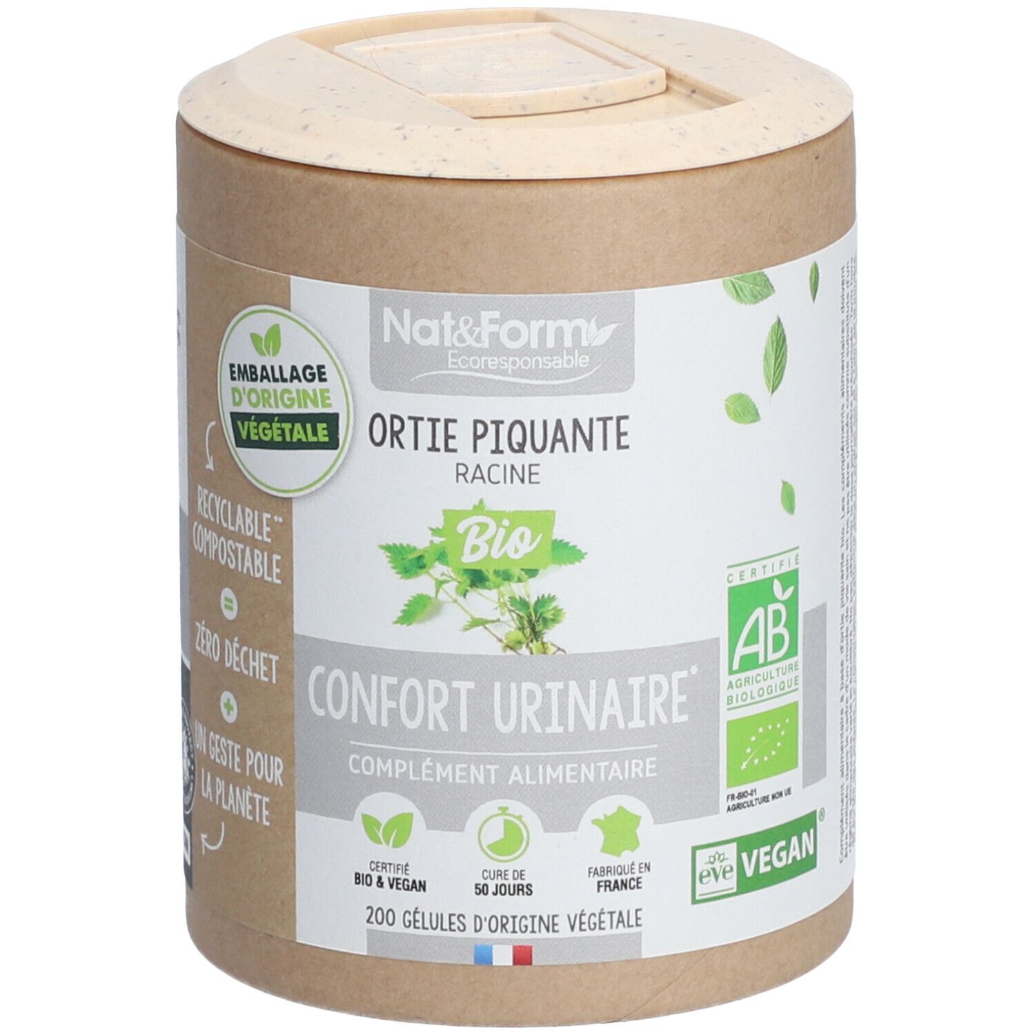 Nat&Form Ortie Piquante Racine Bio 200 Gelules - Image 3