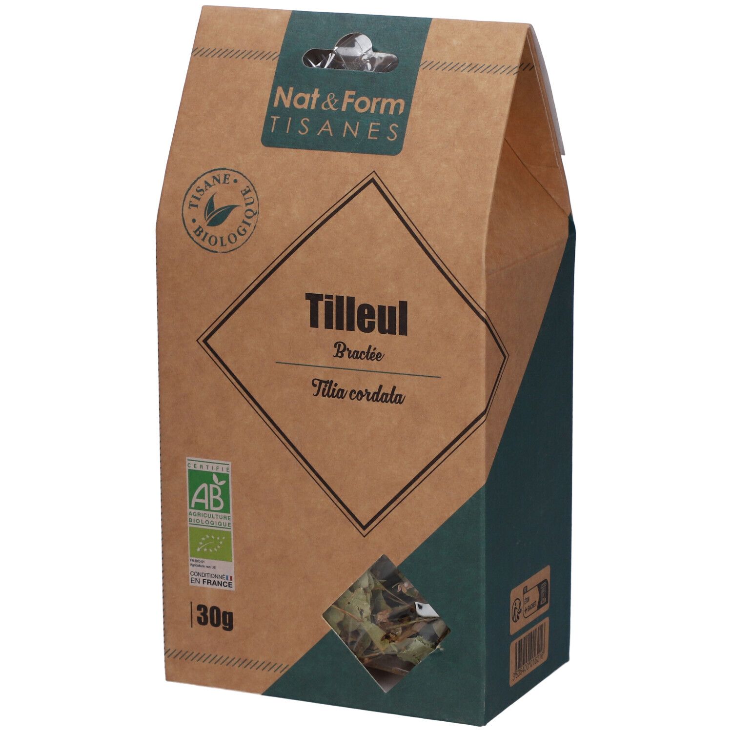 Nat&Form Tisane Tilleul bractée bio 30 g Thé