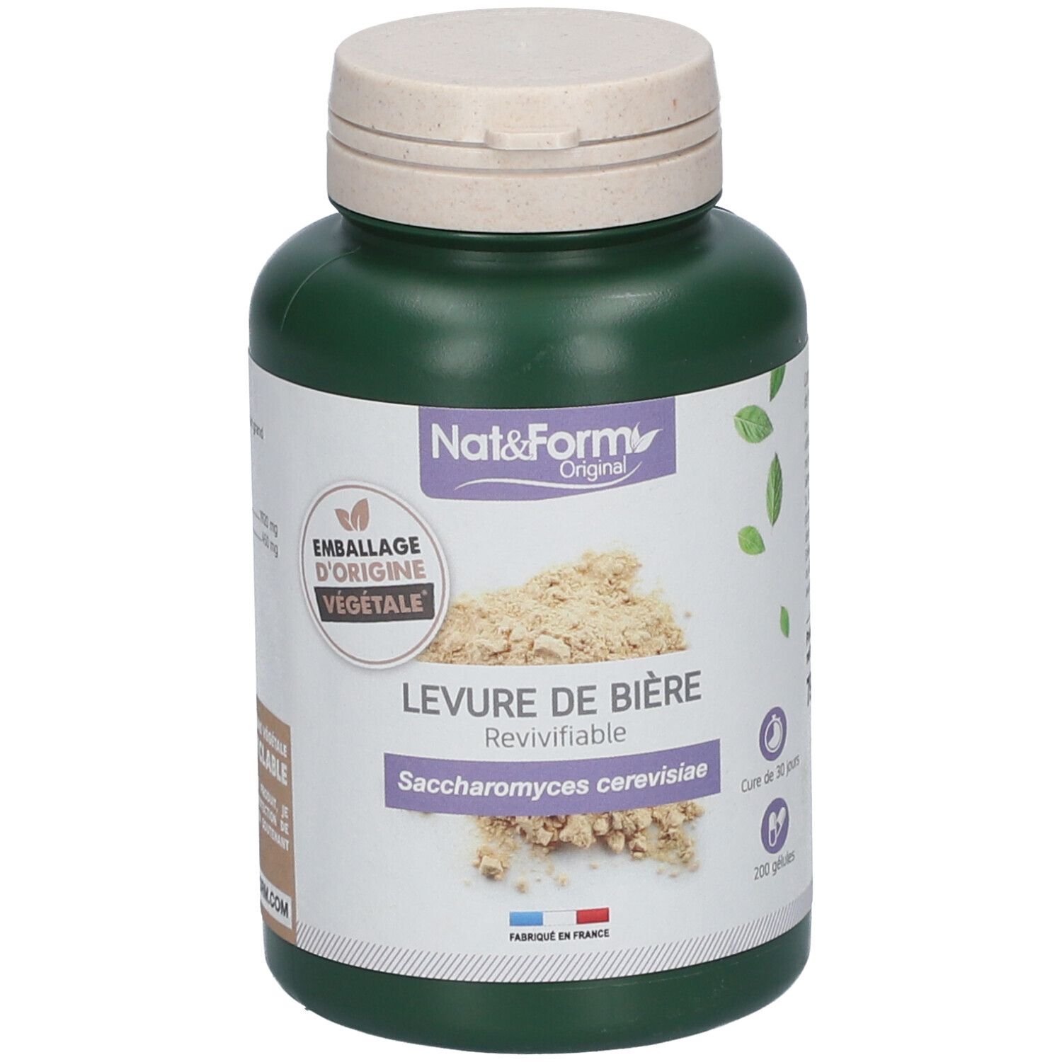 Nat & Form Original Levure de bière revivifiable 200 pc(s) Capsule(S)
