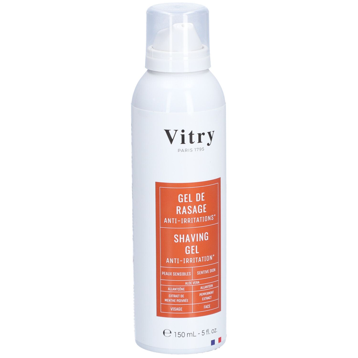 VITRY Gel de rasage anti-irritations 150 ml Gel(S)