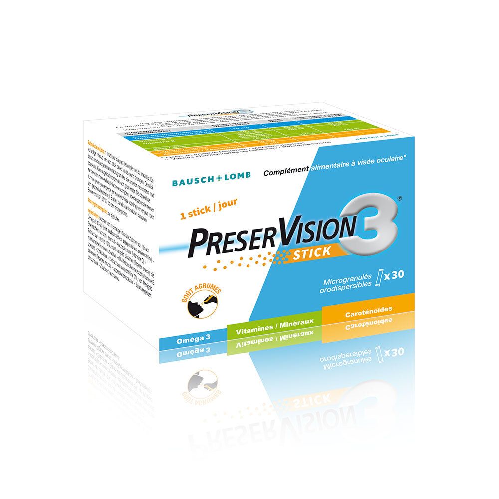 Bausch + Lomb Preservision3 Stick 30 1 Mois Sachet(S) Pc(S)