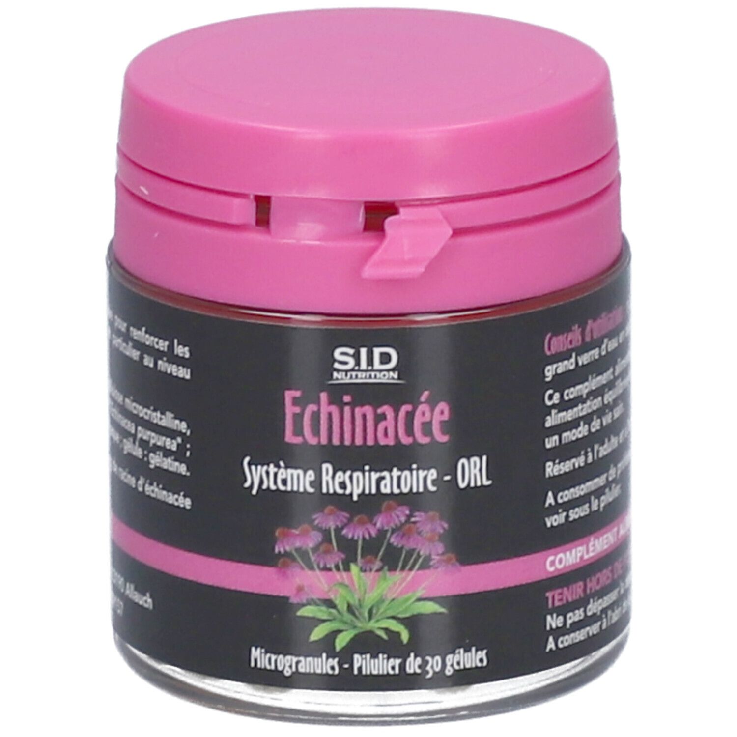 SID NUTRITION Echinacée Système respiratoire - ORL 30 pc(s) Capsule(S)