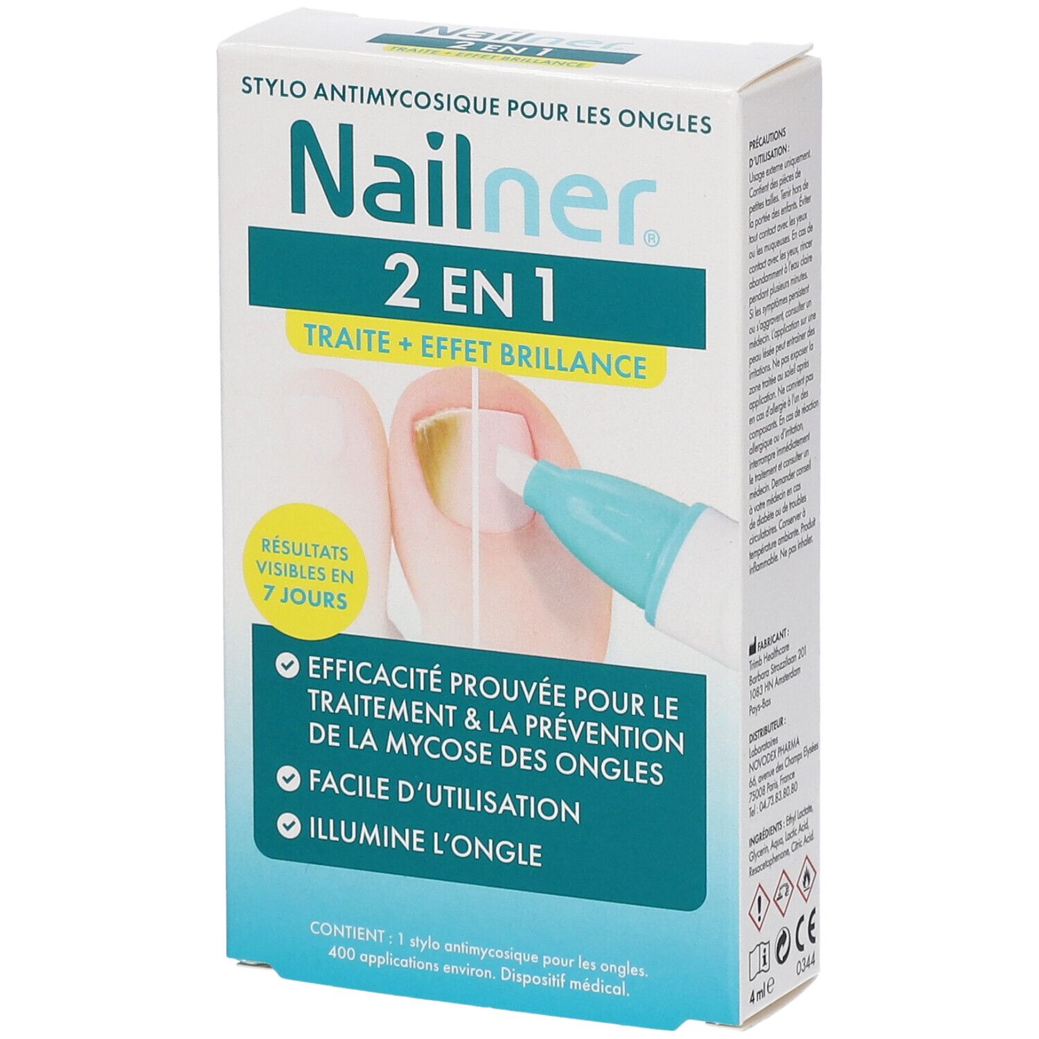 Nutreov Stylo Nailner Contre La Mycose Des Ongles 2 En 1 Solution(S) 4 Ml
