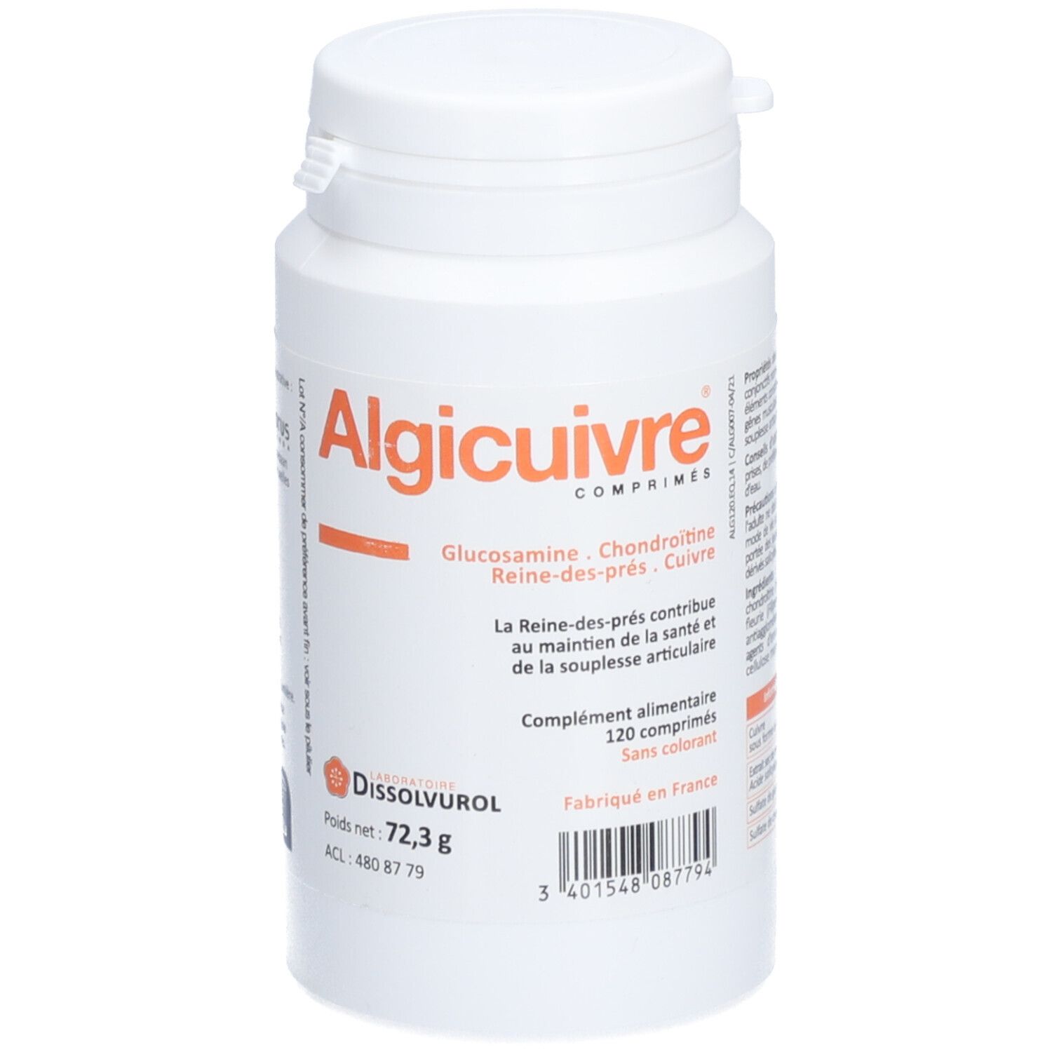 ALGICUIVRE Comprimé, complément alimentaire à visée articulaire 120 pc(s) Comprimé(S)