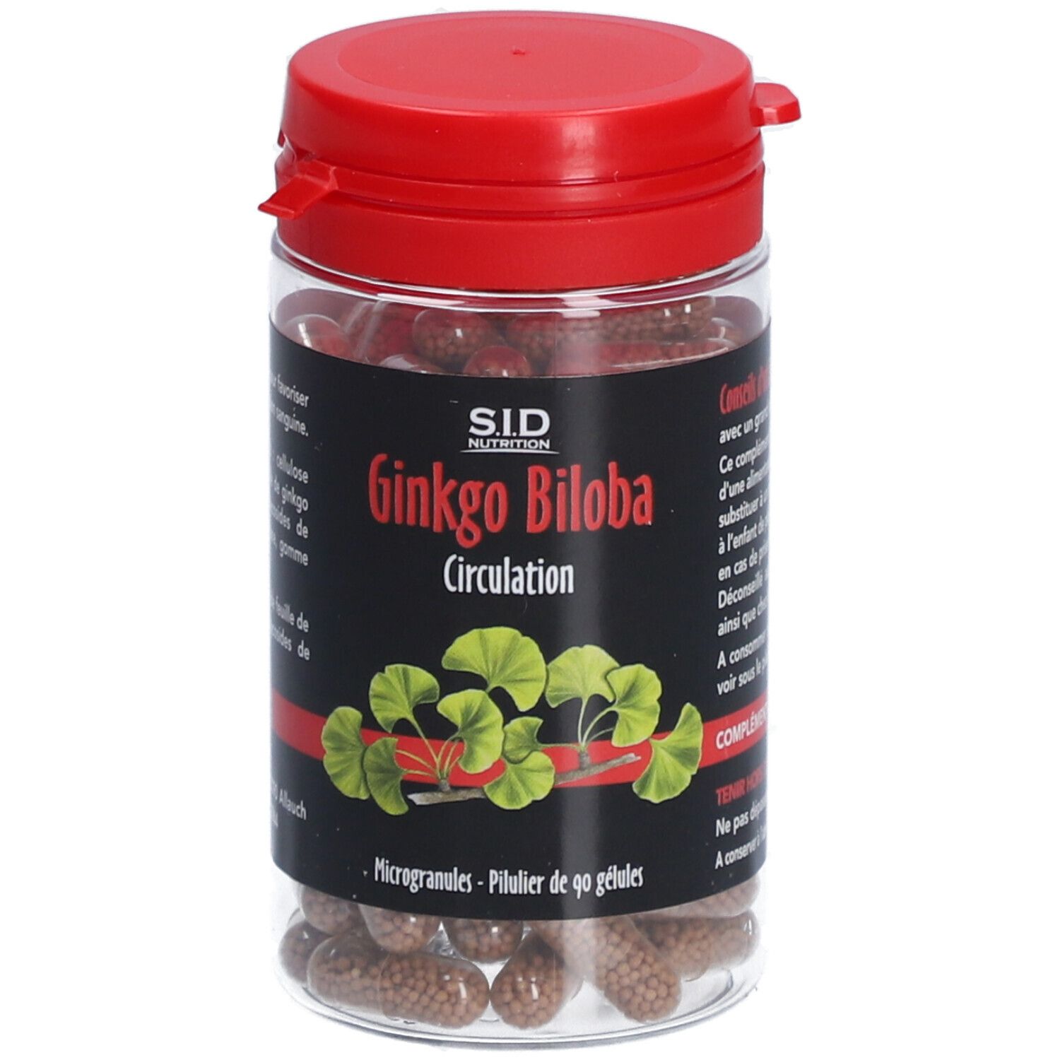 SID Nutrition Ginkgo Biloba Circulation 90 pc(s) Capsule(S) Dure(S) Gastro-Résistantes