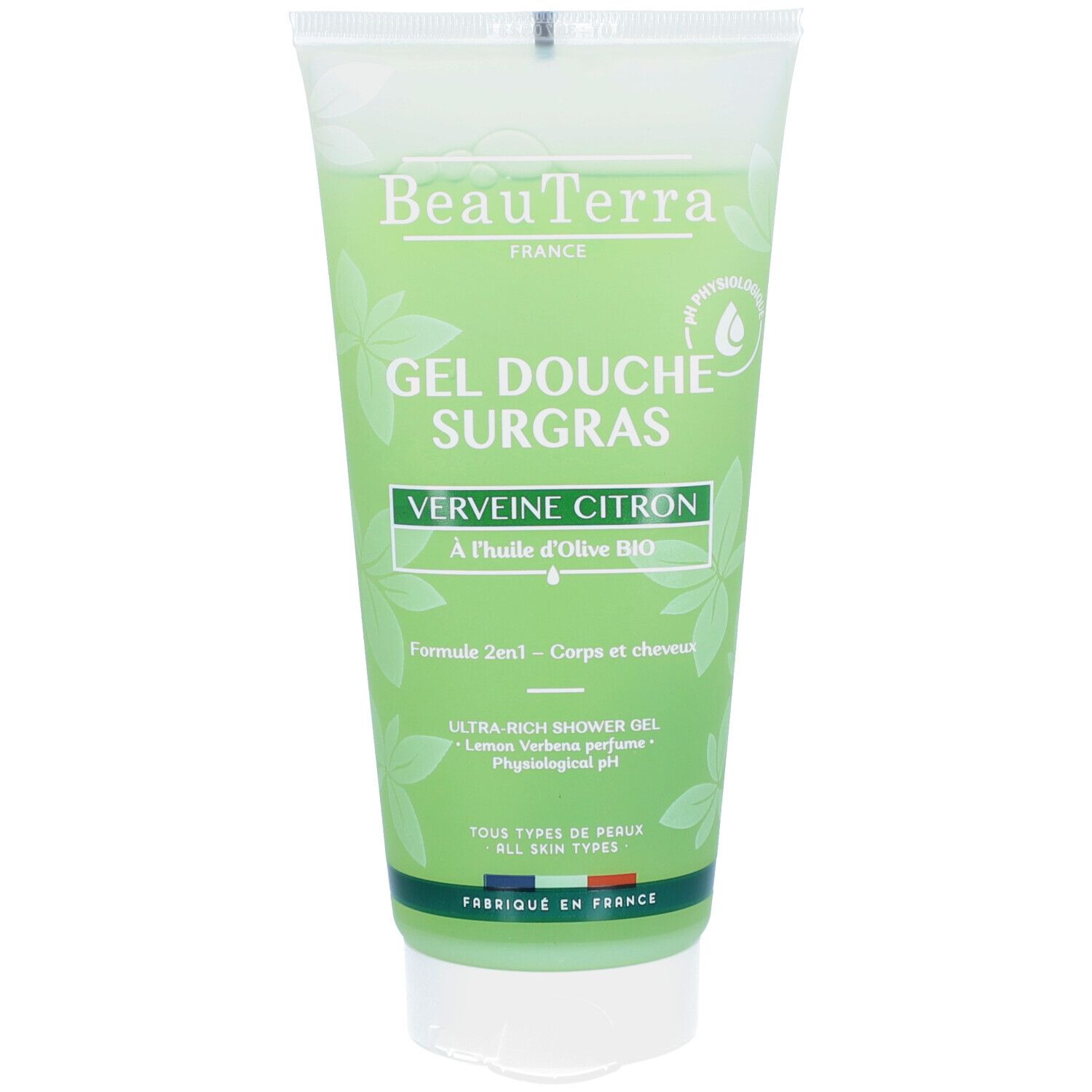 Beauterra Gel Douche Surgras - Verveine Citron 200 Ml