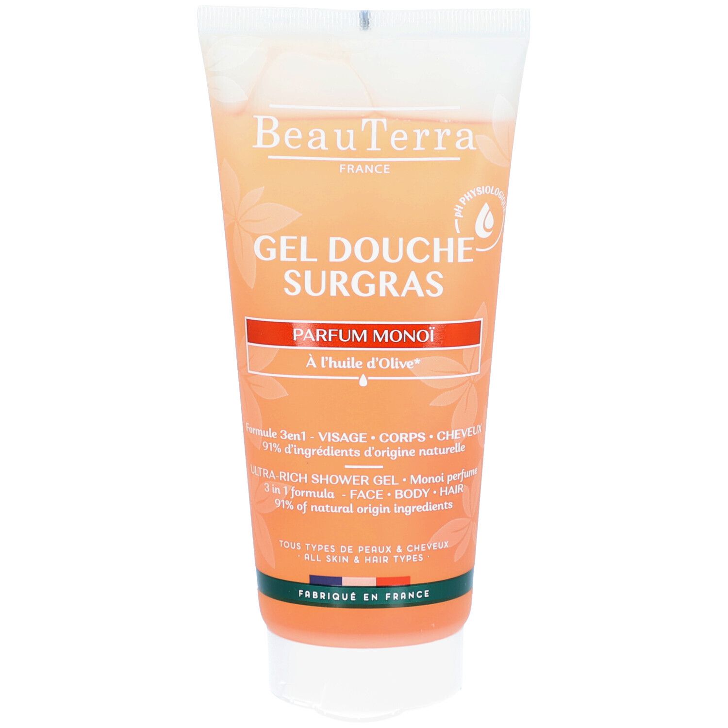 Beauterra Gel Douche Surgras - Monoï 200 Ml