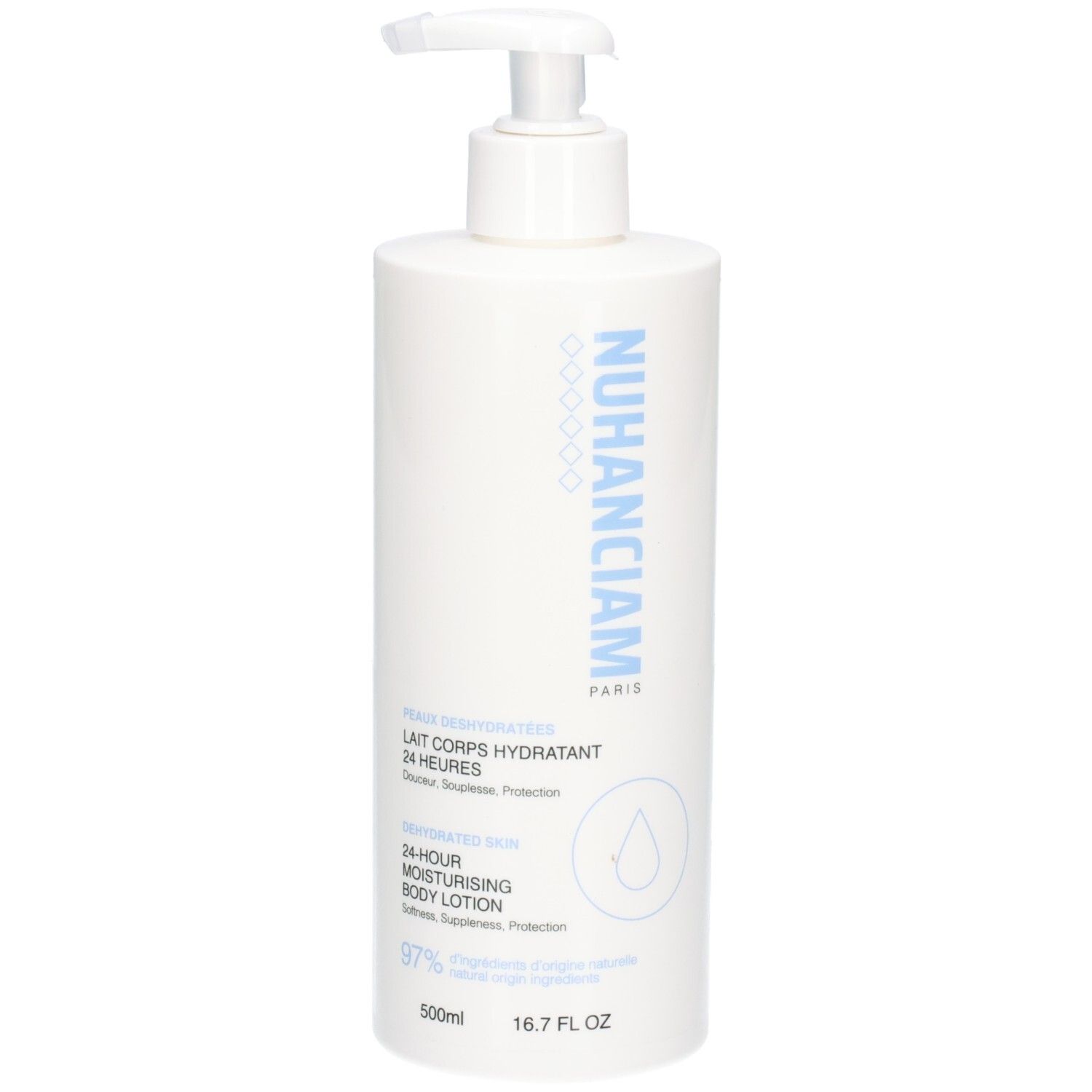 Nuhanciam Lait Corps Hydratant 24 Heures Peaux Déshydratées 500 ml - Image 3