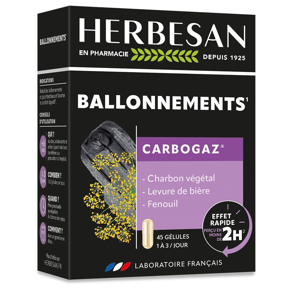 Herbesan Herbesan® Carbogaz® Capsule(S) 45 Pc(S) Enfants
