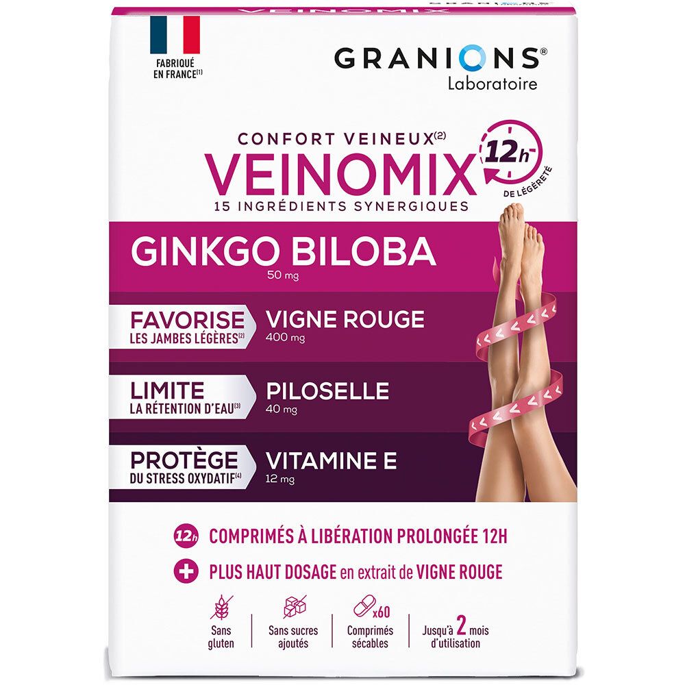Granions Laboratoire Des Granions® Veinomix Comprimé(S) 60 Pc(S) Enfants