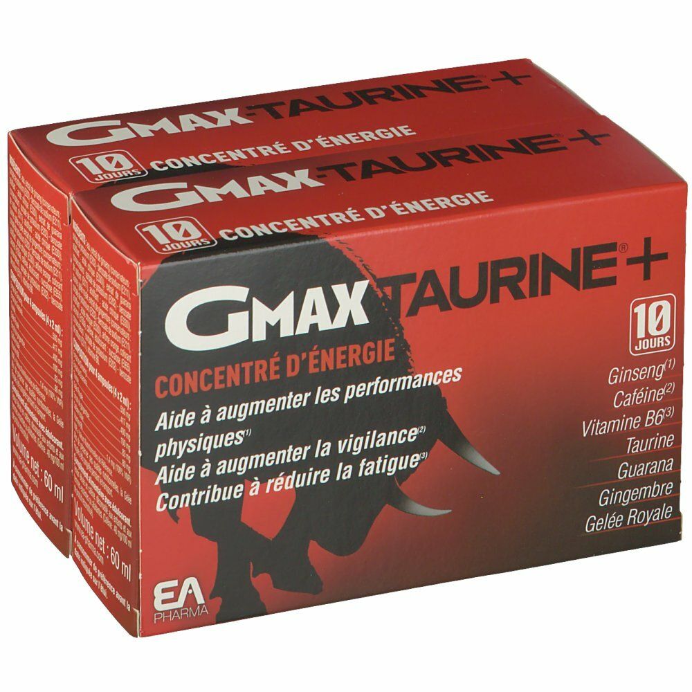 Ea Pharma Gmaxtaurine Ampoules Lot De 2 Taille 30 - Image 2