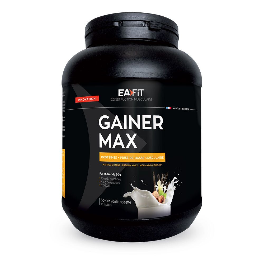 Ea Fit Gainer Max Vanille Noisette 1,1Kg - Image 4