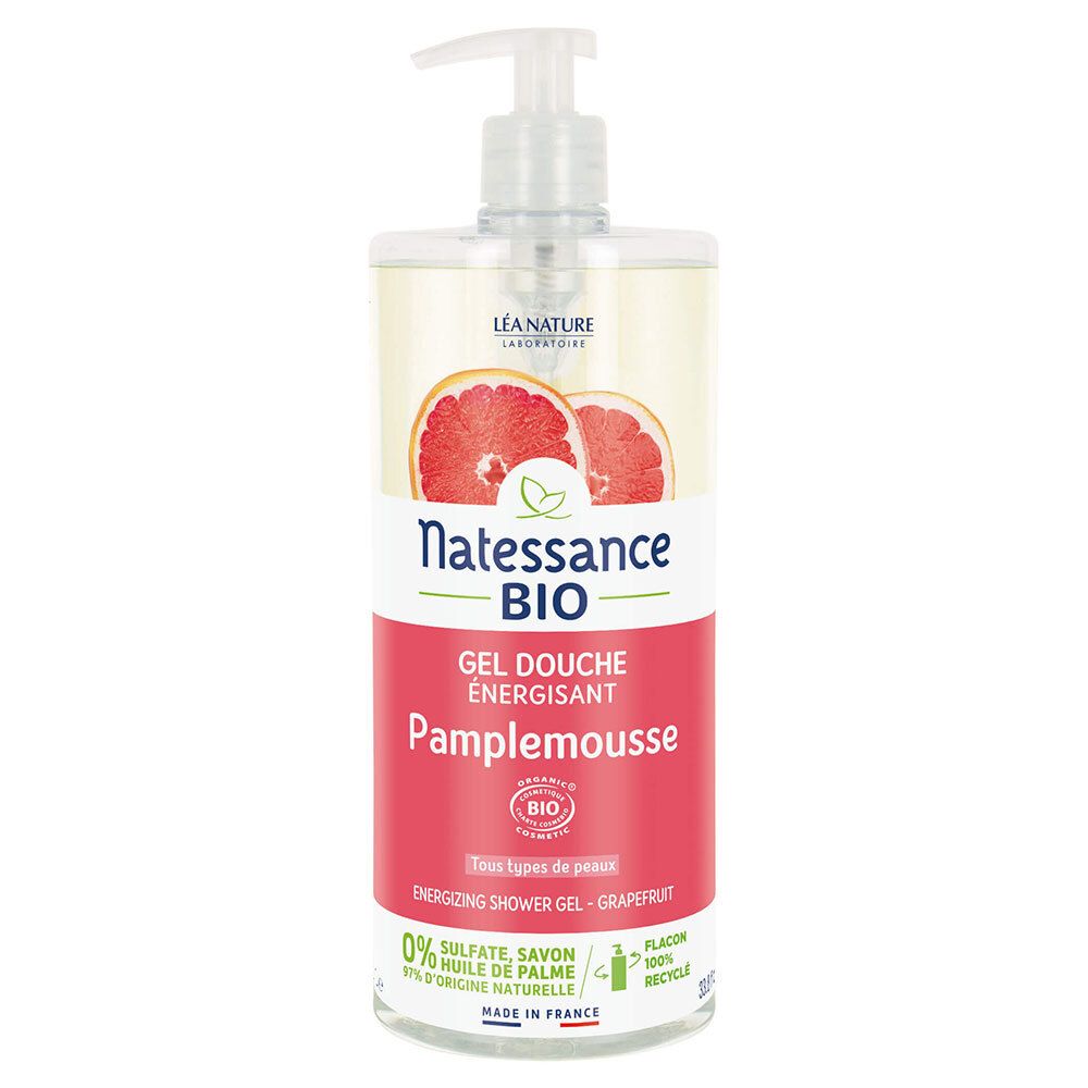 Natessance Gel Douche Energisant Pamplemousse Gel(S) 1000 Ml - Image 1