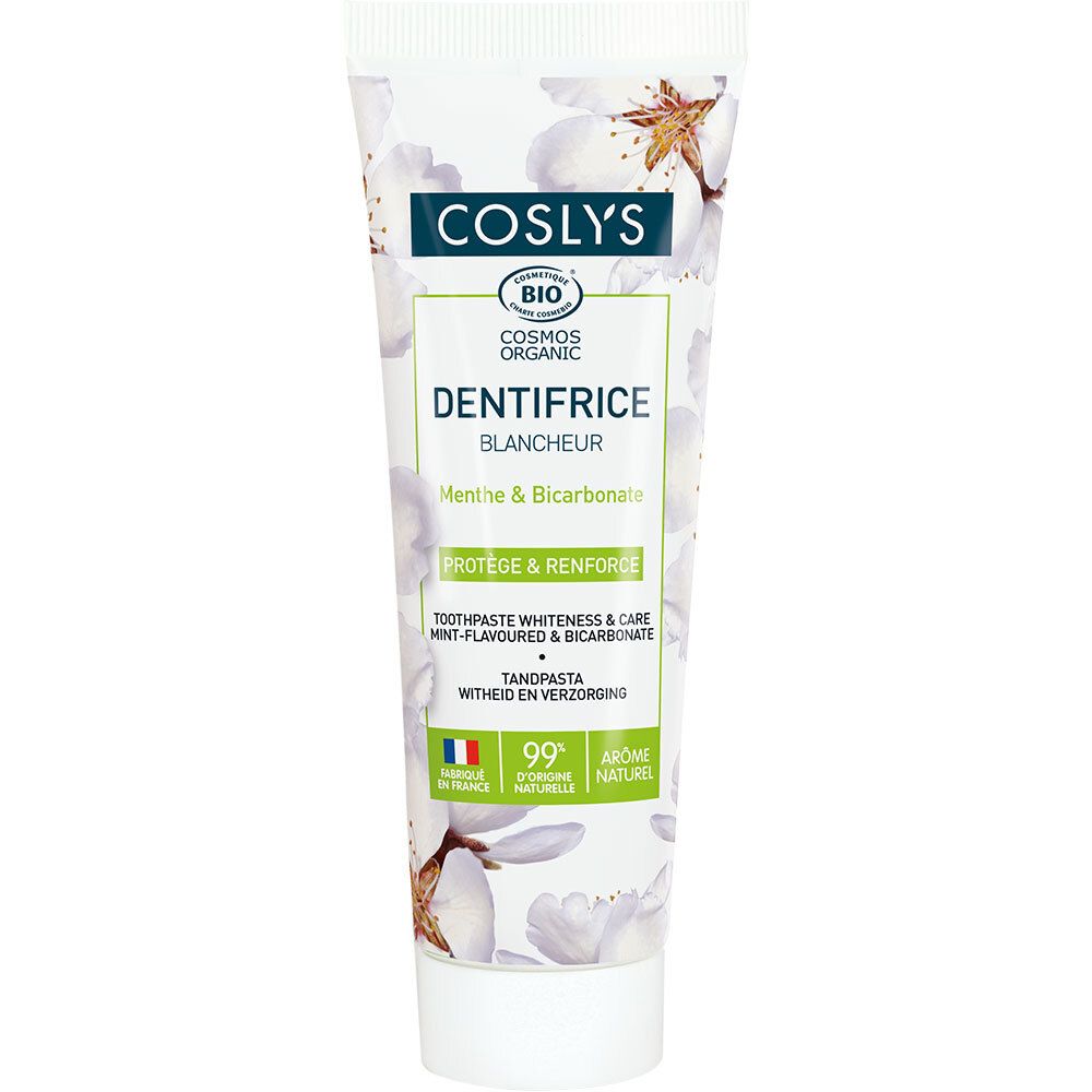 Coslys Dentifrice Blancheur Menthe & Bicarbonate – Protège Et Renforce Dentifrice(S) 75 Ml Enfants