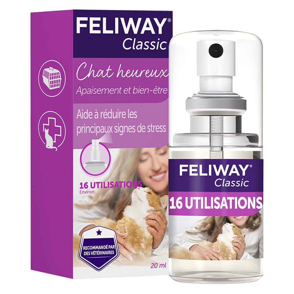 Feliway Classic - Anti-Stress Pour Chat Transport Spray 20 Ml Spray Ml Enfants