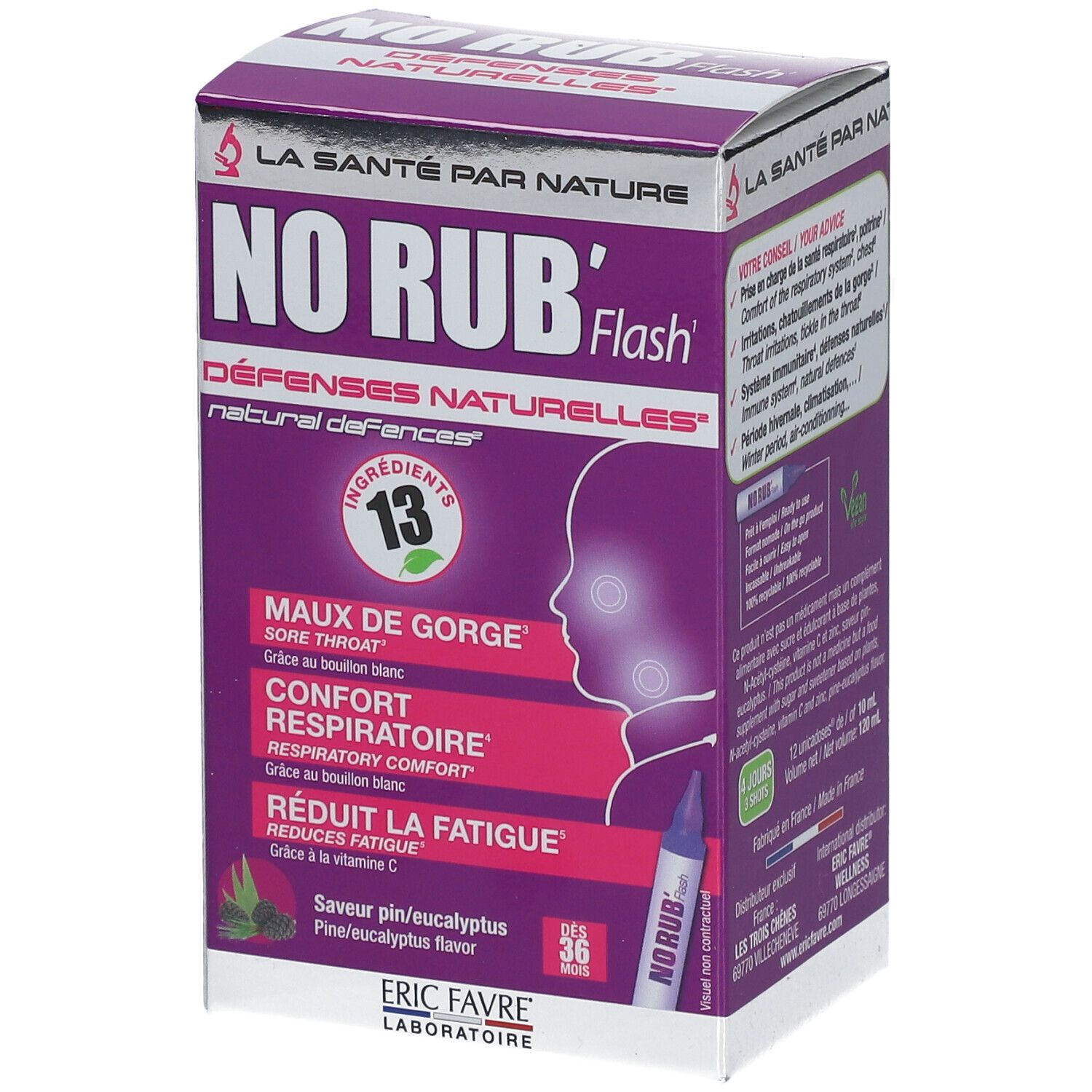 Joom Parasanteonline Complexe D'extraits De Plantes Eric Favre - No Rub' Flash - Pin-Eucalyptus 120Ml - Image 3