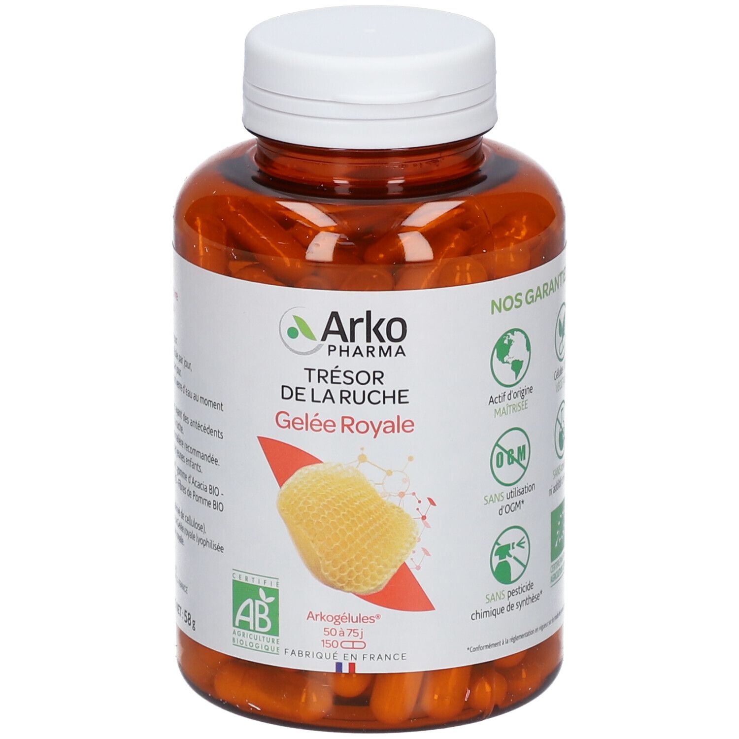 Arkogélules Arkopharma Trésor De La Riche Gelée Royale Bio Capsule(S) 150 Pc(S)