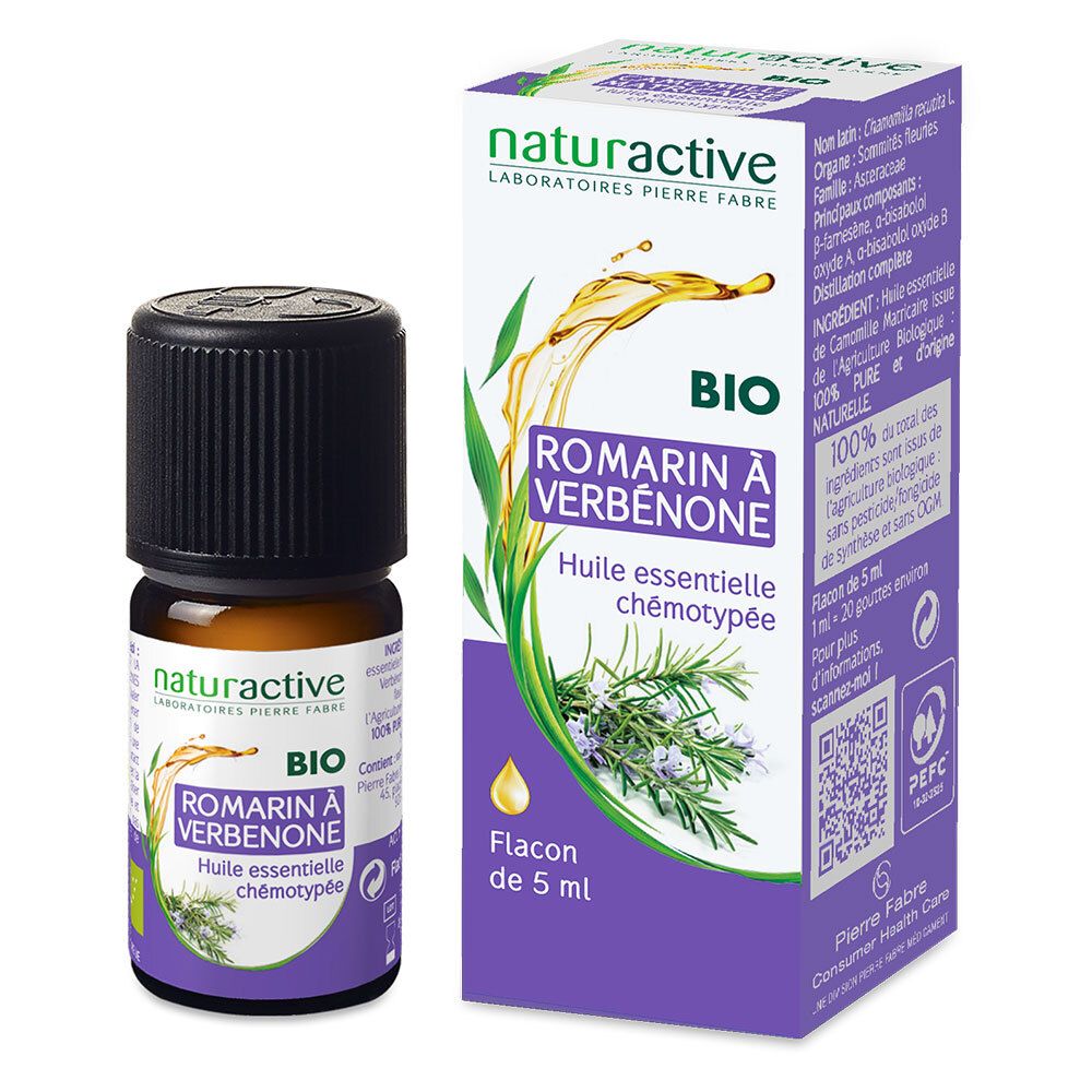 Naturactive Romarin Officinal À Verbénone Huile Essentielle Bio 5 Ml Enfants - Image 1