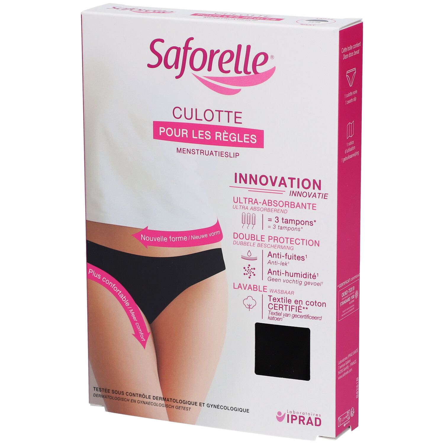 Saforelle® Culotte Ultra Absorbante Noire Taille 34/36 Autre 1 pc(s)