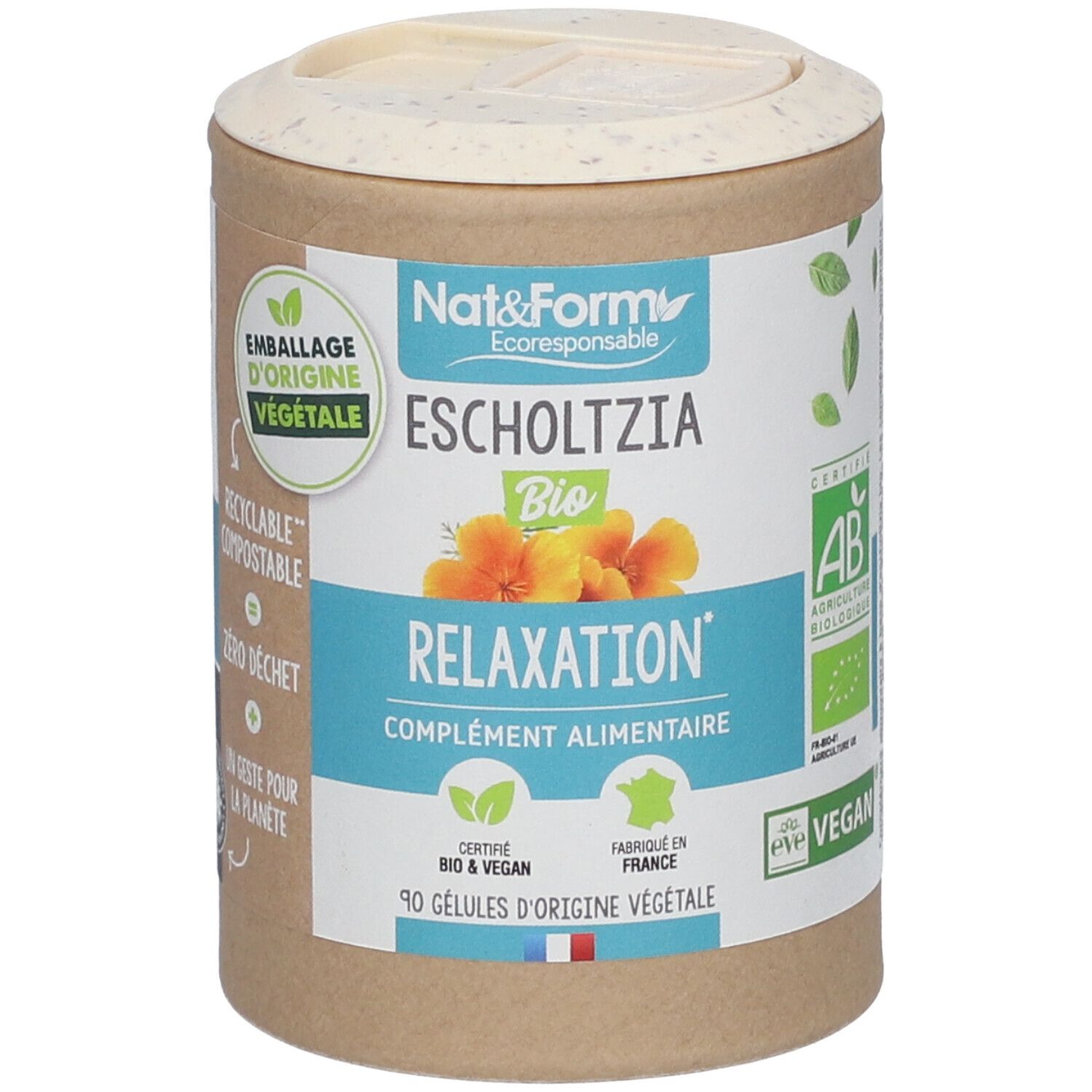 Nat & Form Ecocert® Escholtzia Bio Capsule(S) 90 Pc(S) Enfants