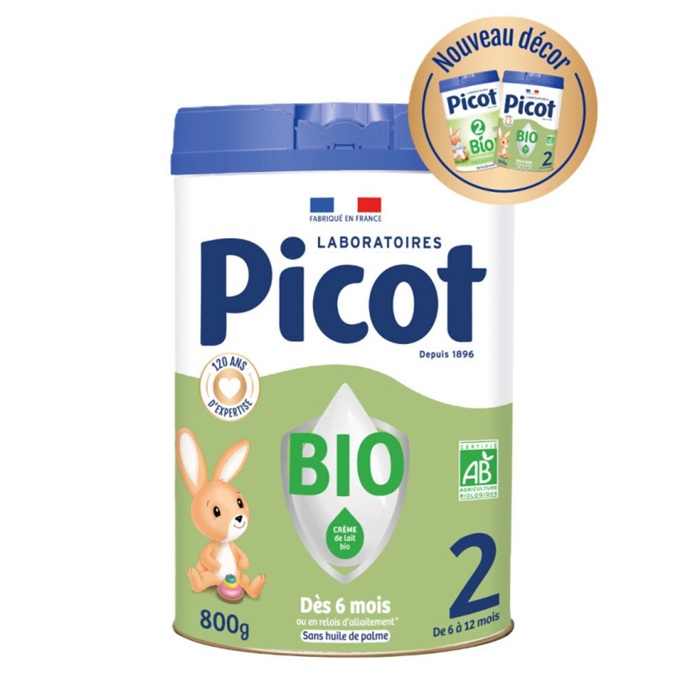 Picot Bio 2ème âge 800 g Lait