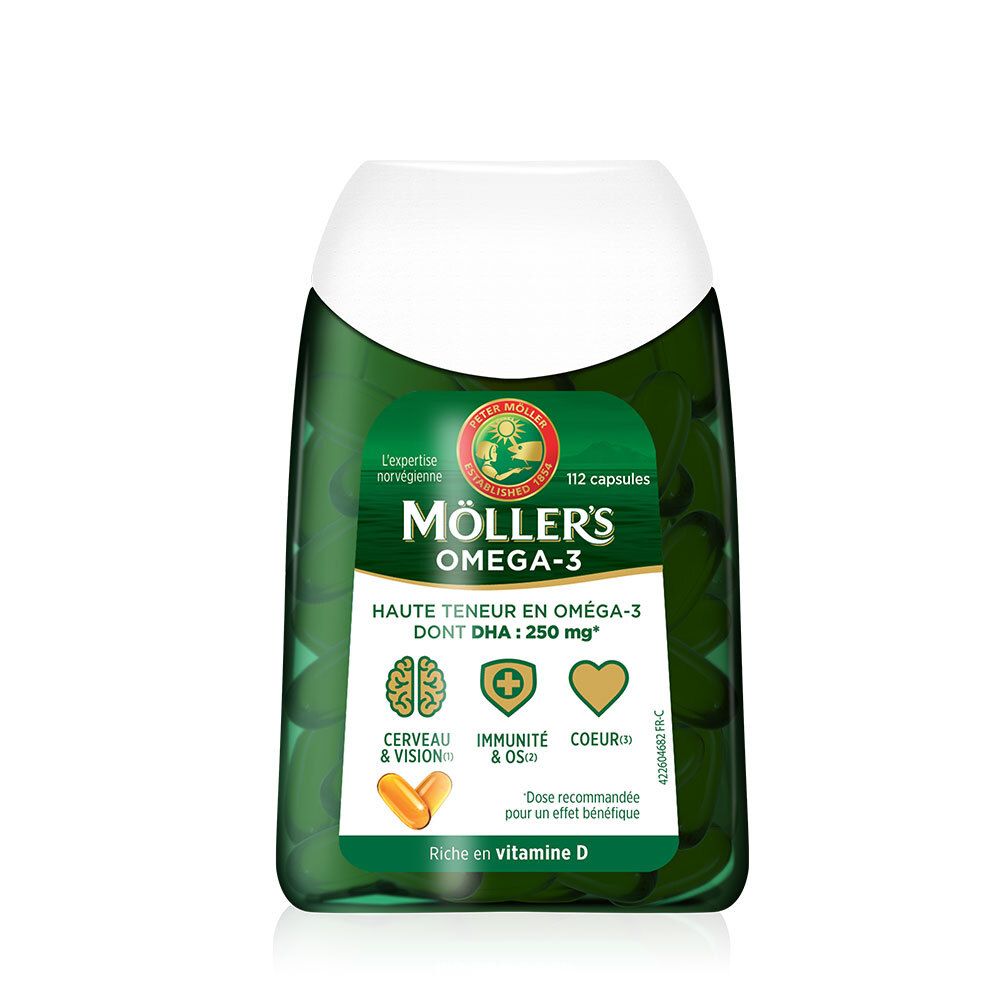 Möller’s – Oméga-3 Double 112 gélules 112 pc(s) Capsule(S)