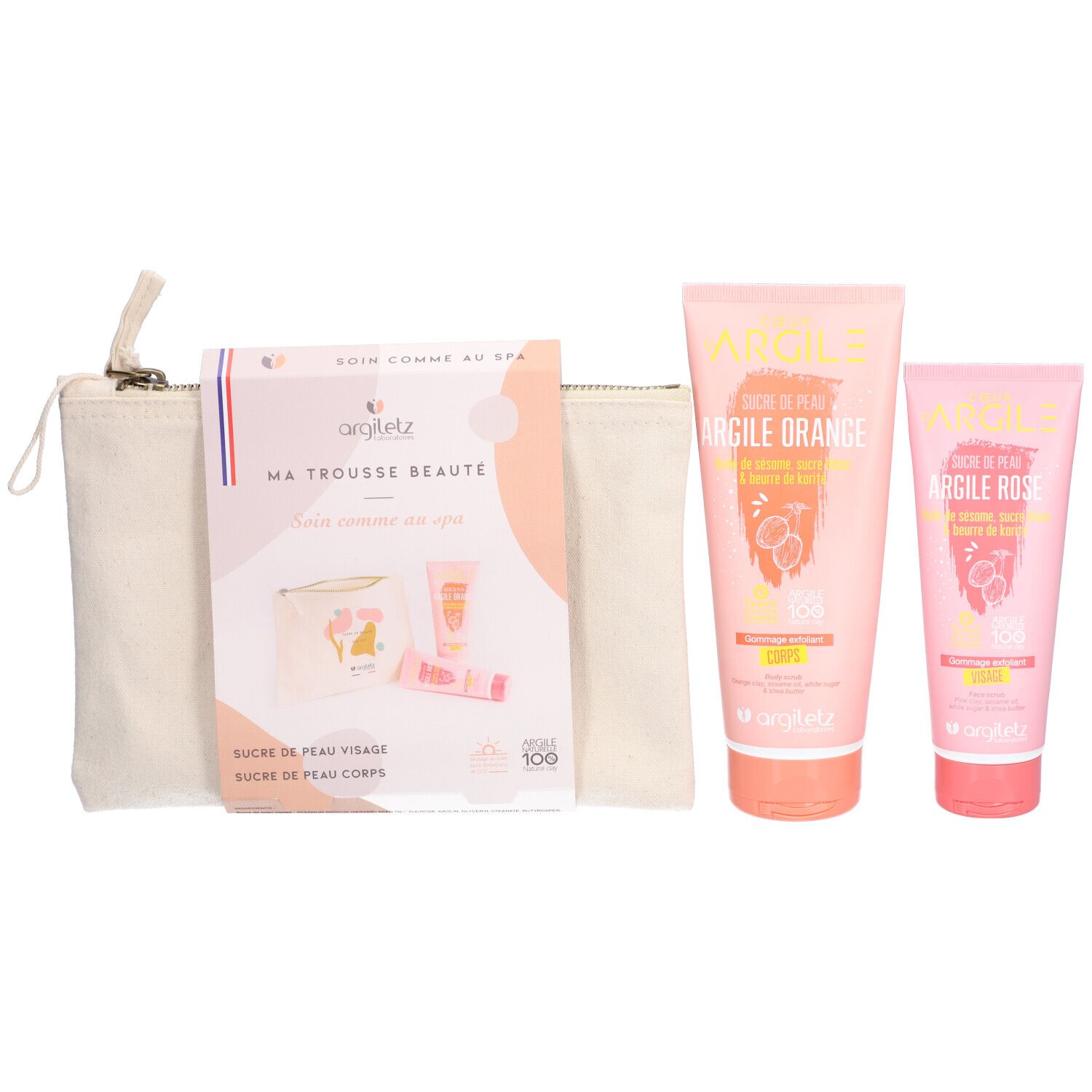 ARGILETZ Trousse beauté “comme au spa” : gommages visage et corps Set(S) 1 pc(s)