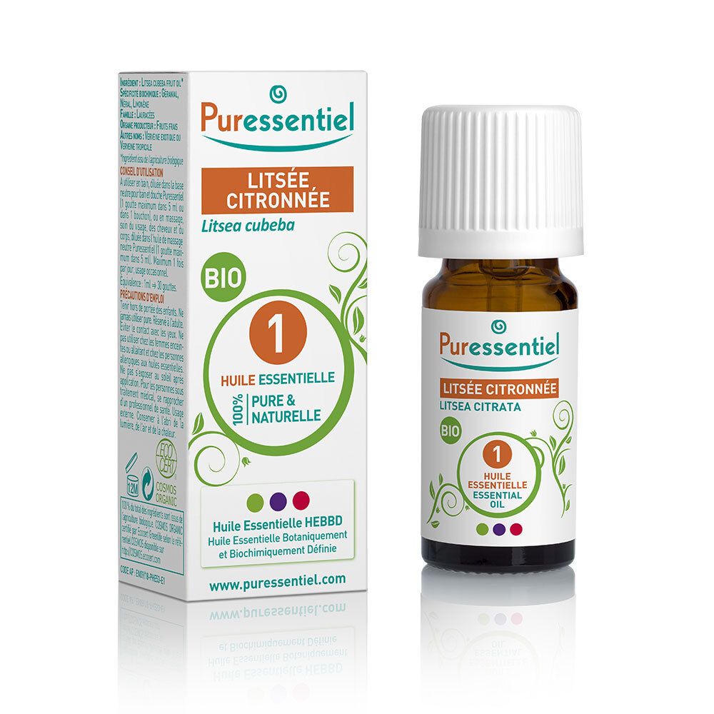 Puressentiel Huile Essentielle Litsée Citronnée BIO 10 ml