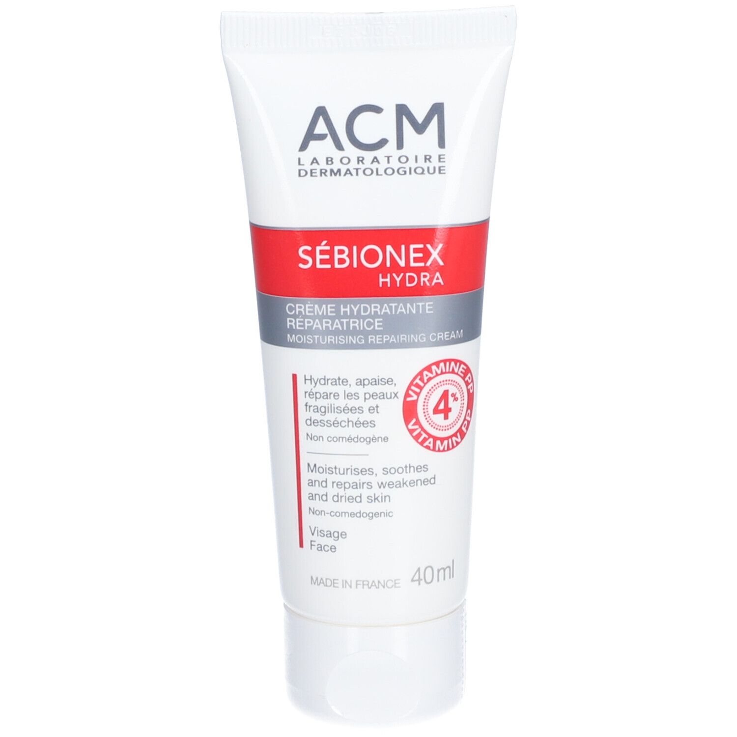 Acm Sébionex Hydra Crème Hydratante Réparatrice Pour La Peau 40 Ml