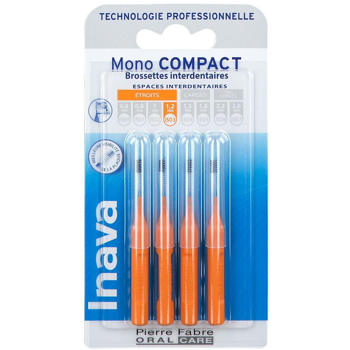 Ivana Mono Compact Brossettes interdentaires étroits 1,2 mm 4 pc(s) Brosse(S) À Dents