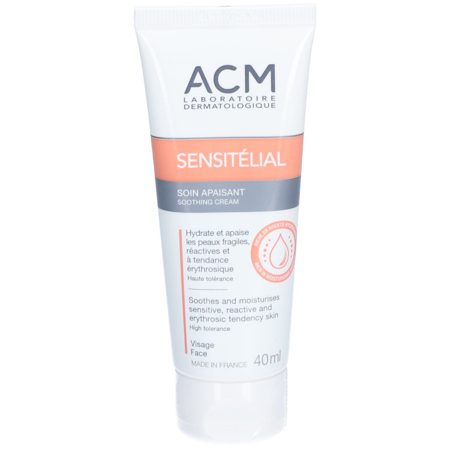 Acm Sensitélial Soin Apaisant Crème Pour La Peau 40 Ml