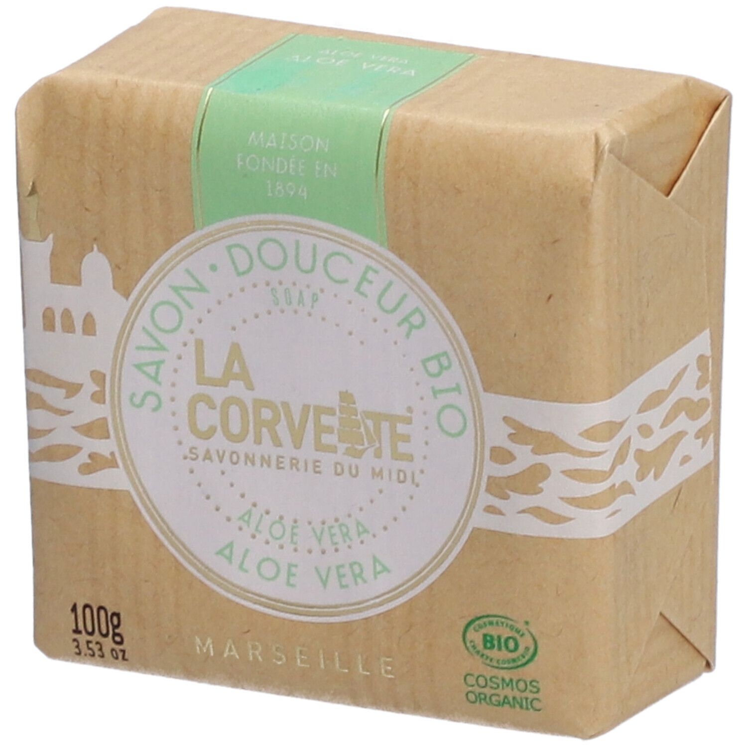 La Corvette Savon Douceur Bio Aloé Vera 100 G - Image 1