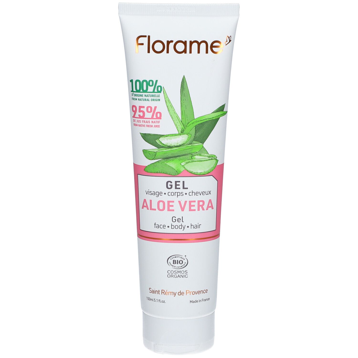Florame Gel d'Aloe Vera Bio Visage, Corps & Cheveux Gel(S) 150 ml