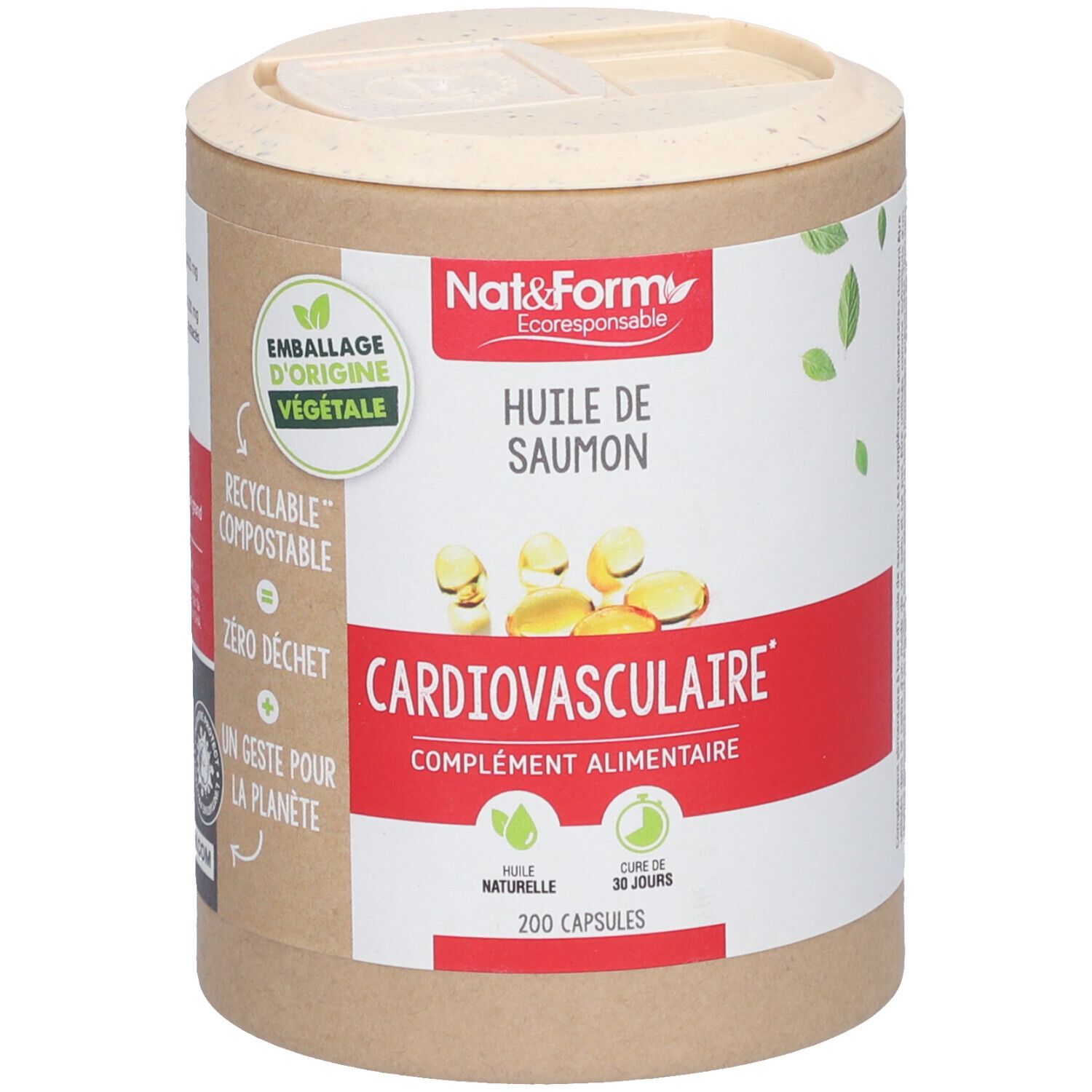 Nat&Form Huile de saumon en capsules 200 pc(s) Capsule(S)