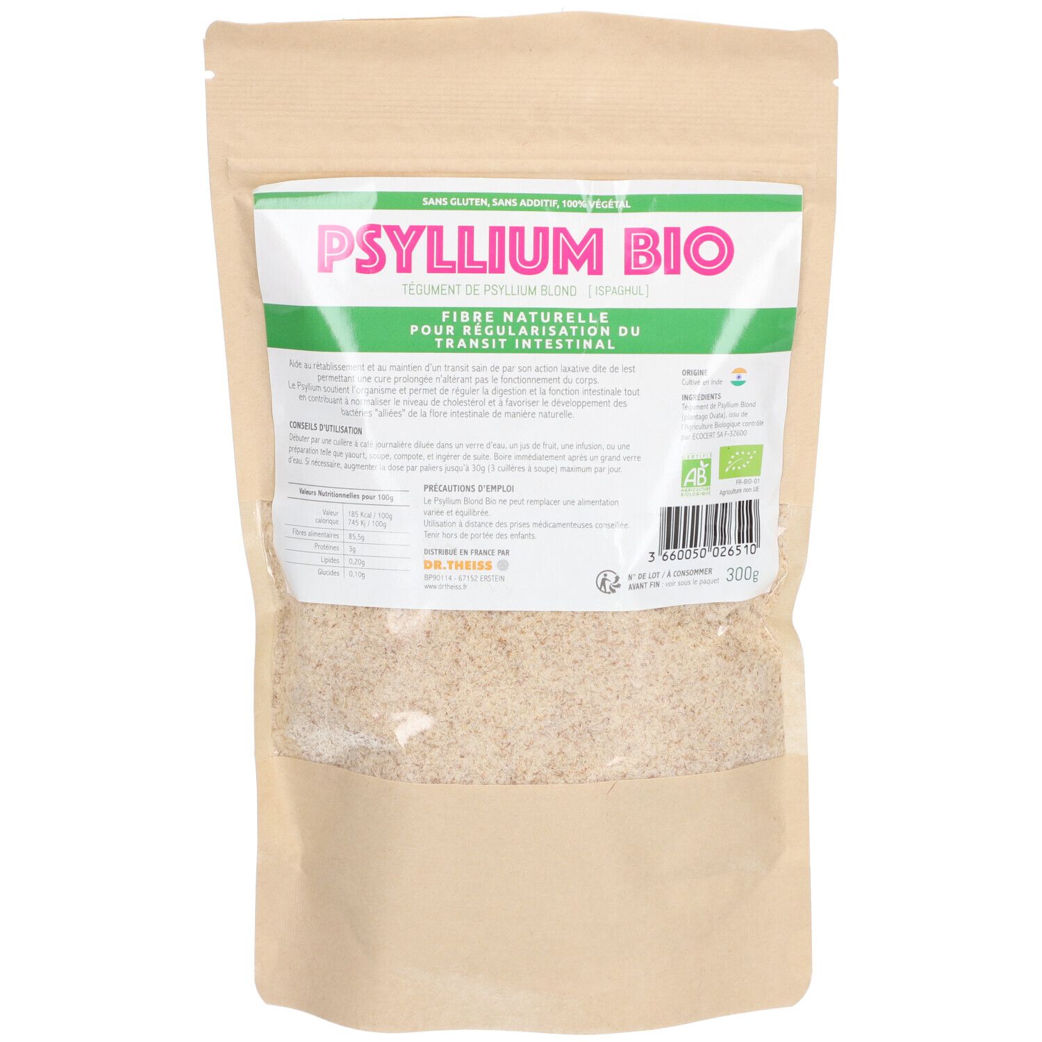 Dr. Theiss Dr Theiss Psyllium Blond Poudre Pour La Préparation D'une Solution 300 G Enfants