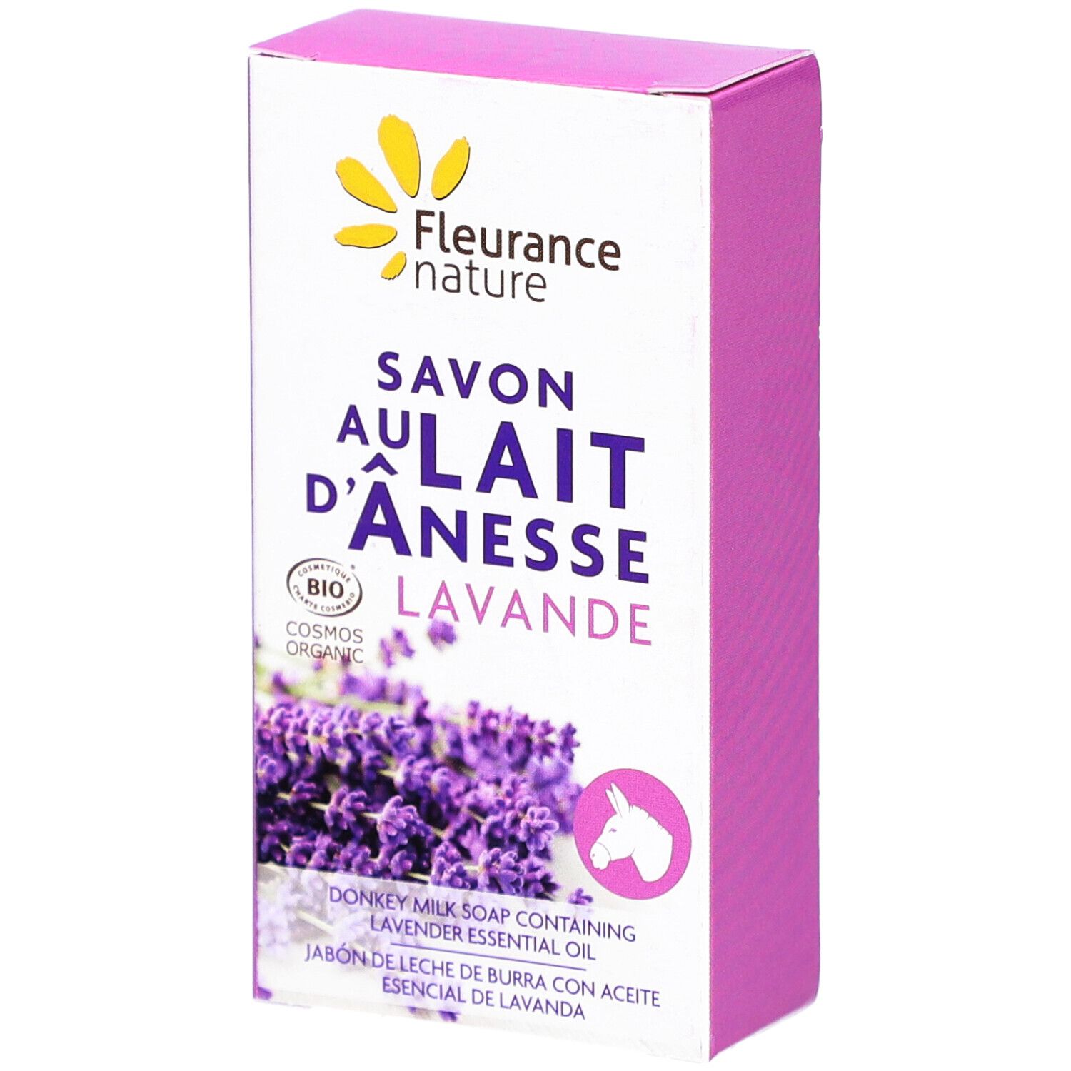 Fleurance Nature Savon Lait Ânesse Lavande 100G - Image 2