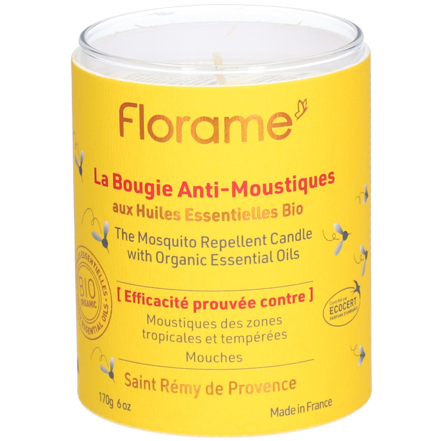 FLORAME La Bougie Anti-Moustiques 170 g Accessoire(S)