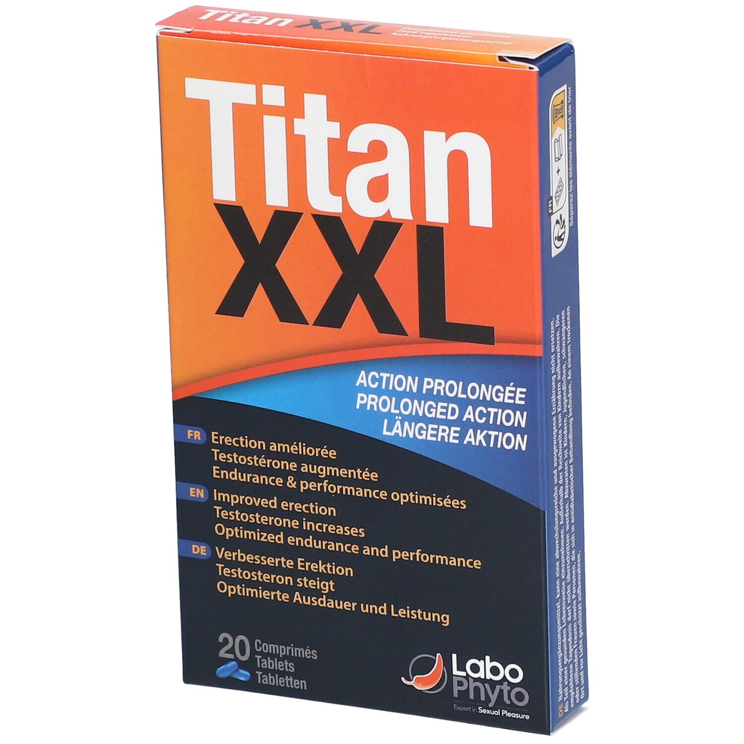 LABOPHYTO Titan XXL Erection améliorée Comprimé(S) 20 pc(s)