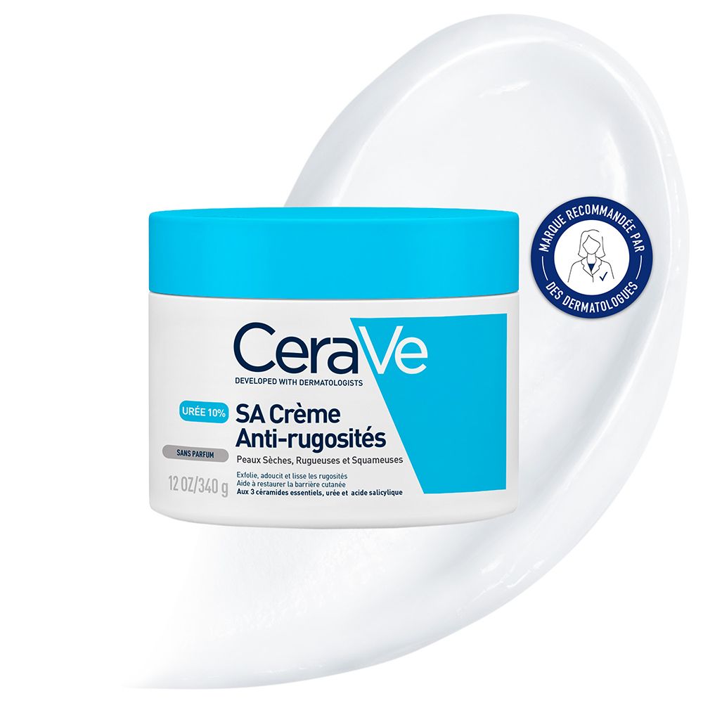 Cerave Crème Sa Anti-Rugosités Pour Les Peaux Sèches Et Rugueuses 340 Ml