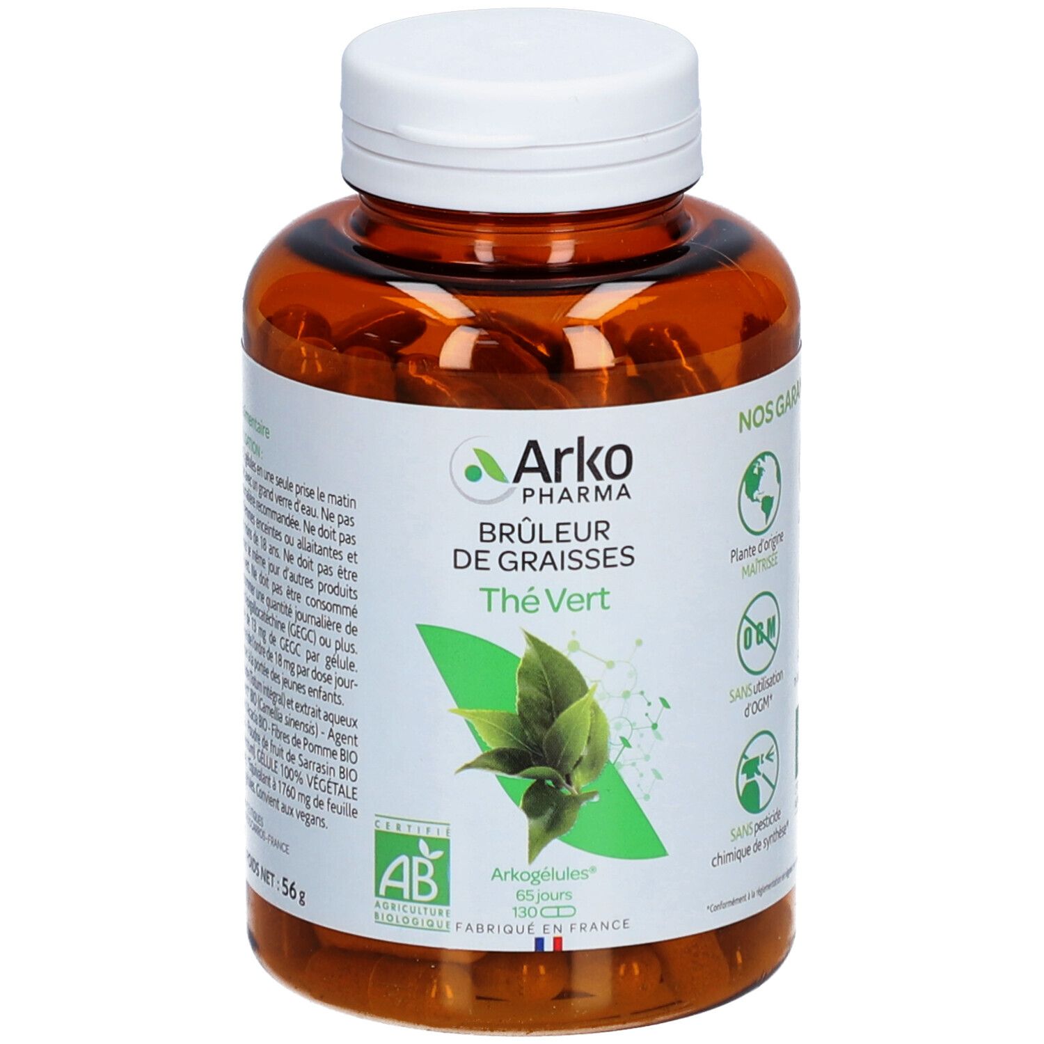 Arkogélules Arkocaps Thé Vert Capsule(S) 130 Pc(S)