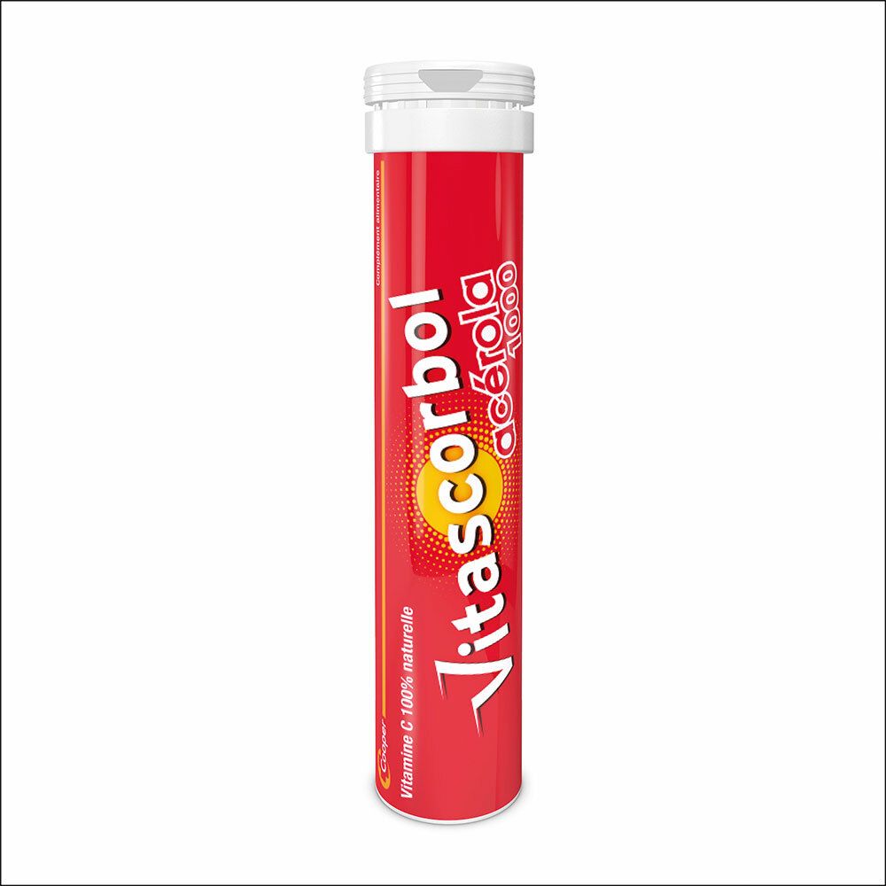 Cooper Vitascorbol - Complément Alimentaire À Base De Vitamine C Acérola 100% Naturelle Fatigue Et Système Immunitaire Programme 18 Jours Comprimés Croquer Comprimé(S) À Croquer Pc(S) - Image 1