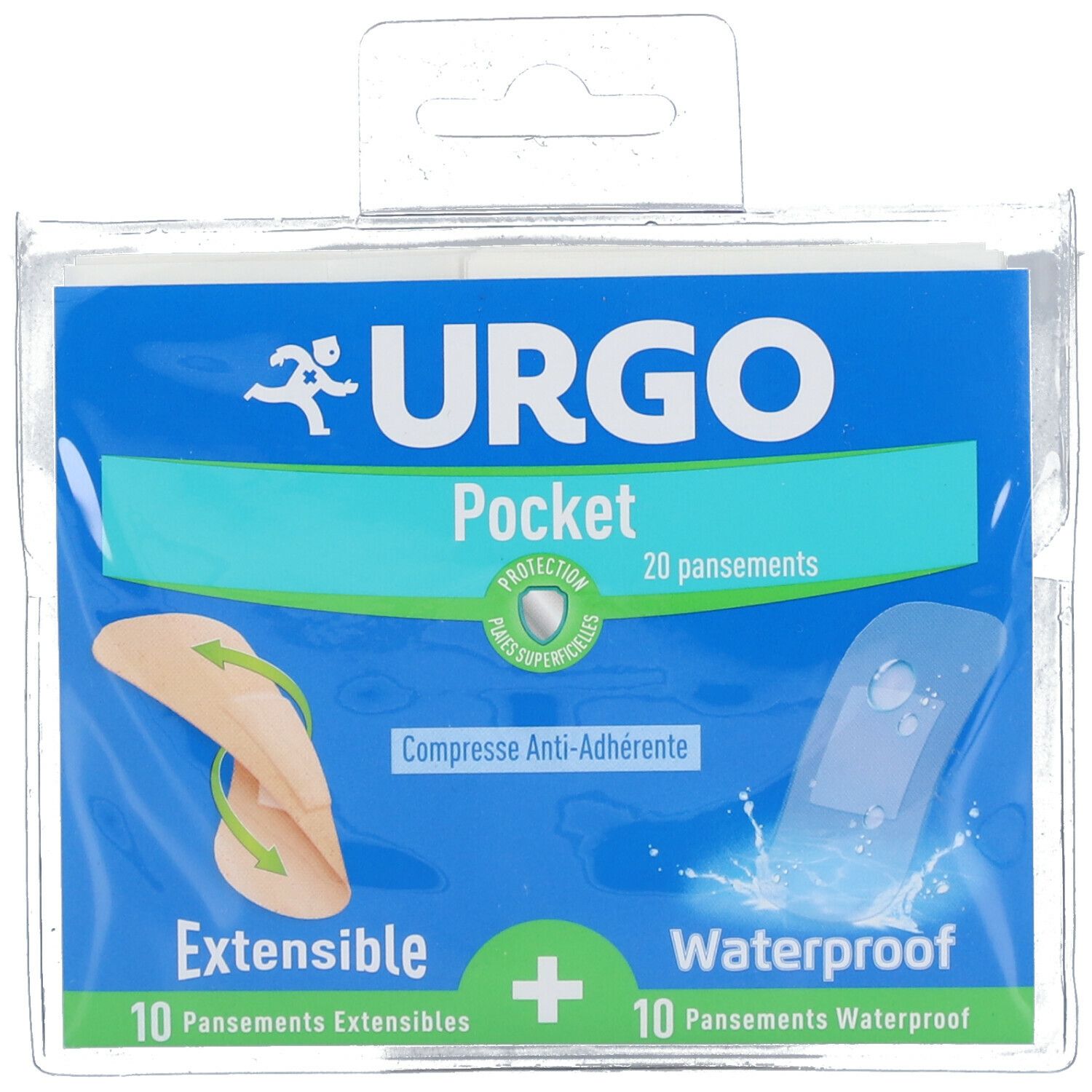 URGO Pocket Extensible & Waterproof Pansements Protecteurs 20 pc(s) Pansement(S)