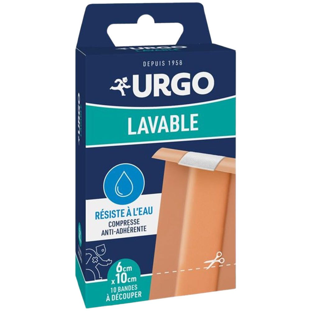 Urgo Bande Lavable 10 Cm X 6 Pansement(S) Pc(S) Enfants - Image 1