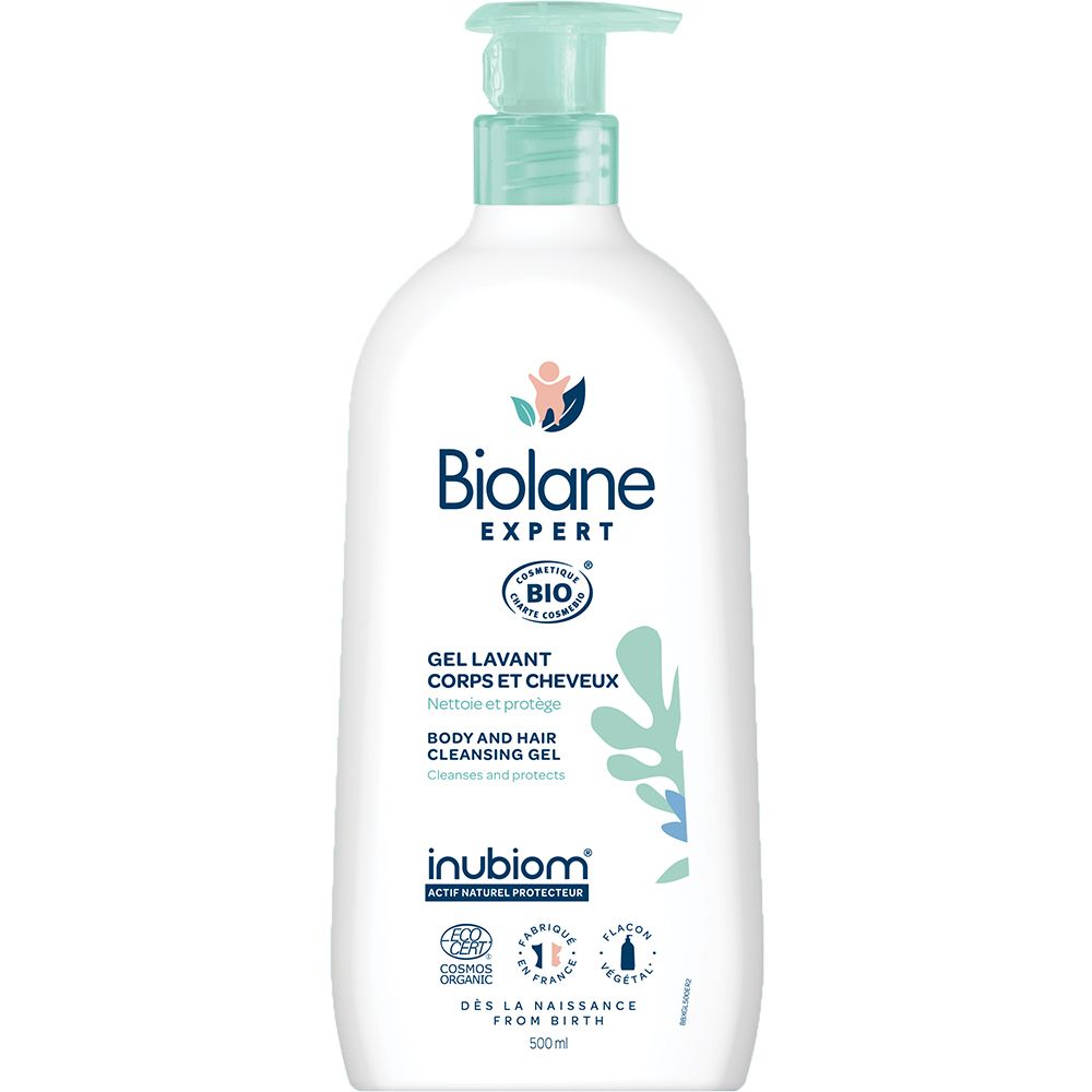 Biolane Expert - Gel Corps & Cheveux Bio Peaux Sensibles 500Ml Gel(S) 500 Ml Nourrisson - Image 1
