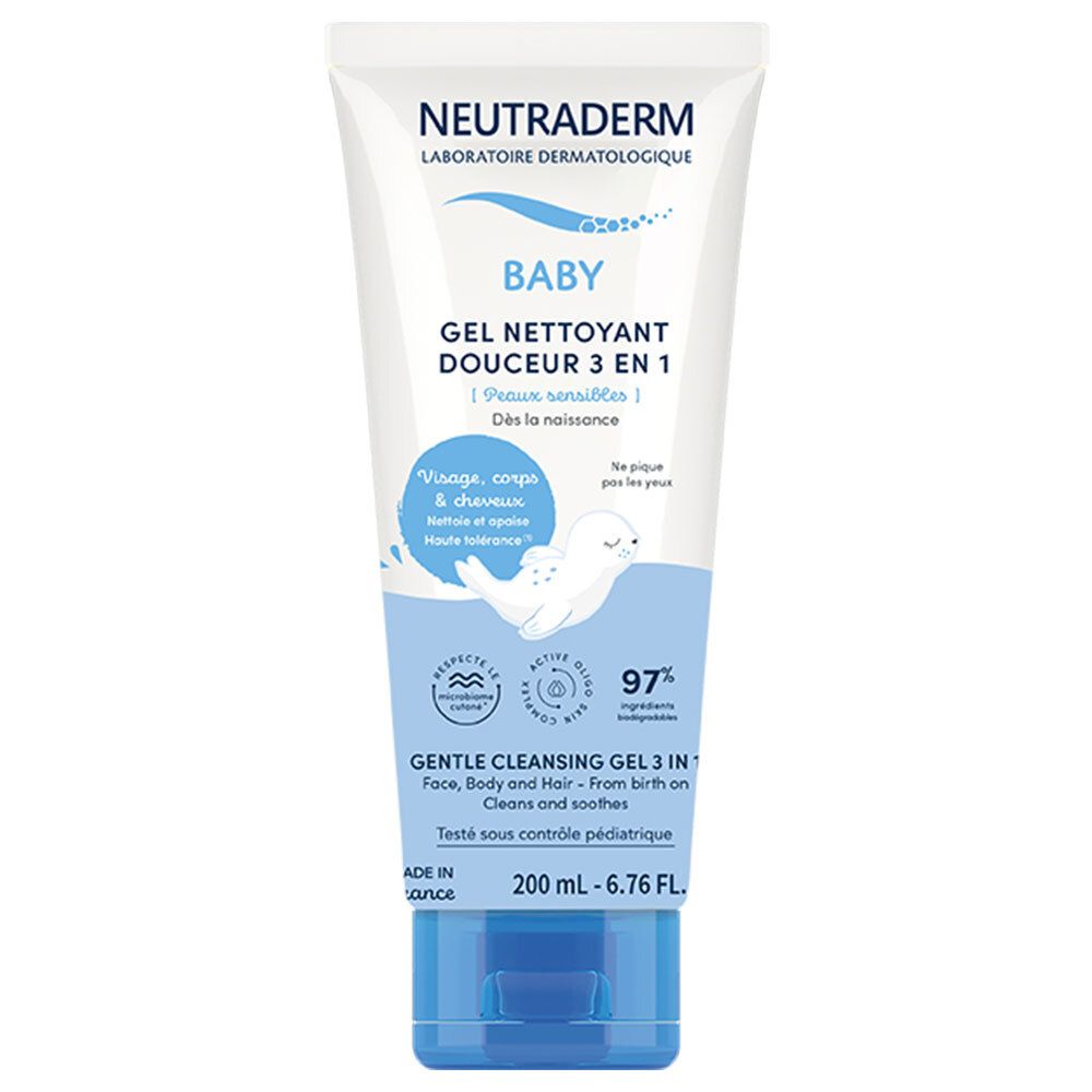 NEUTRADERM Baby Gel nettoyant douceur 3 en 1 200 ml Gel(S)