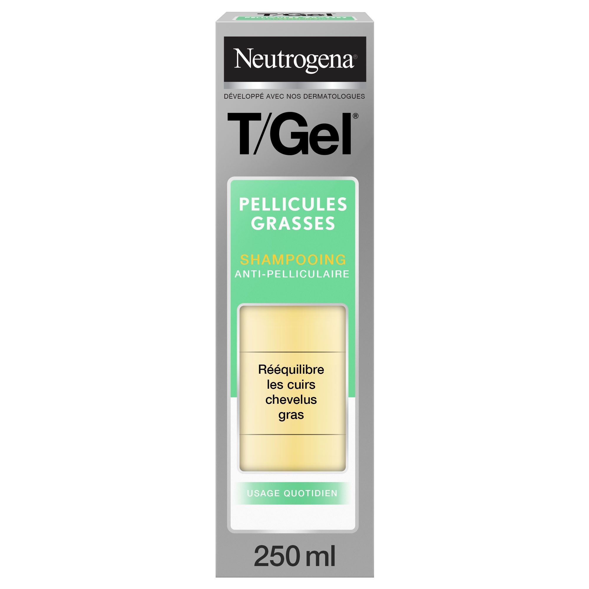 Neutrogena, T/Gel, Shampoing Pellicules Grasses 250 ml 250 ml Shampooing