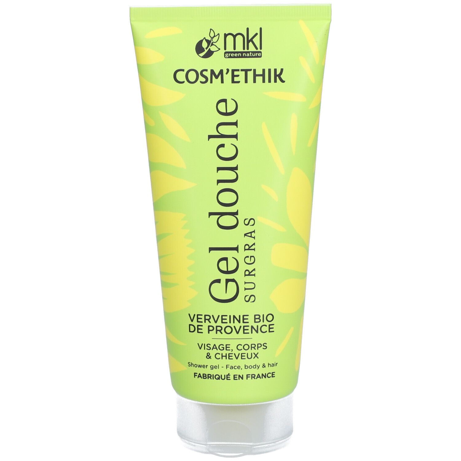 Mkl Gel Douche Surgras Cosm'ethik - Verveine Bio De Provence 200 Ml